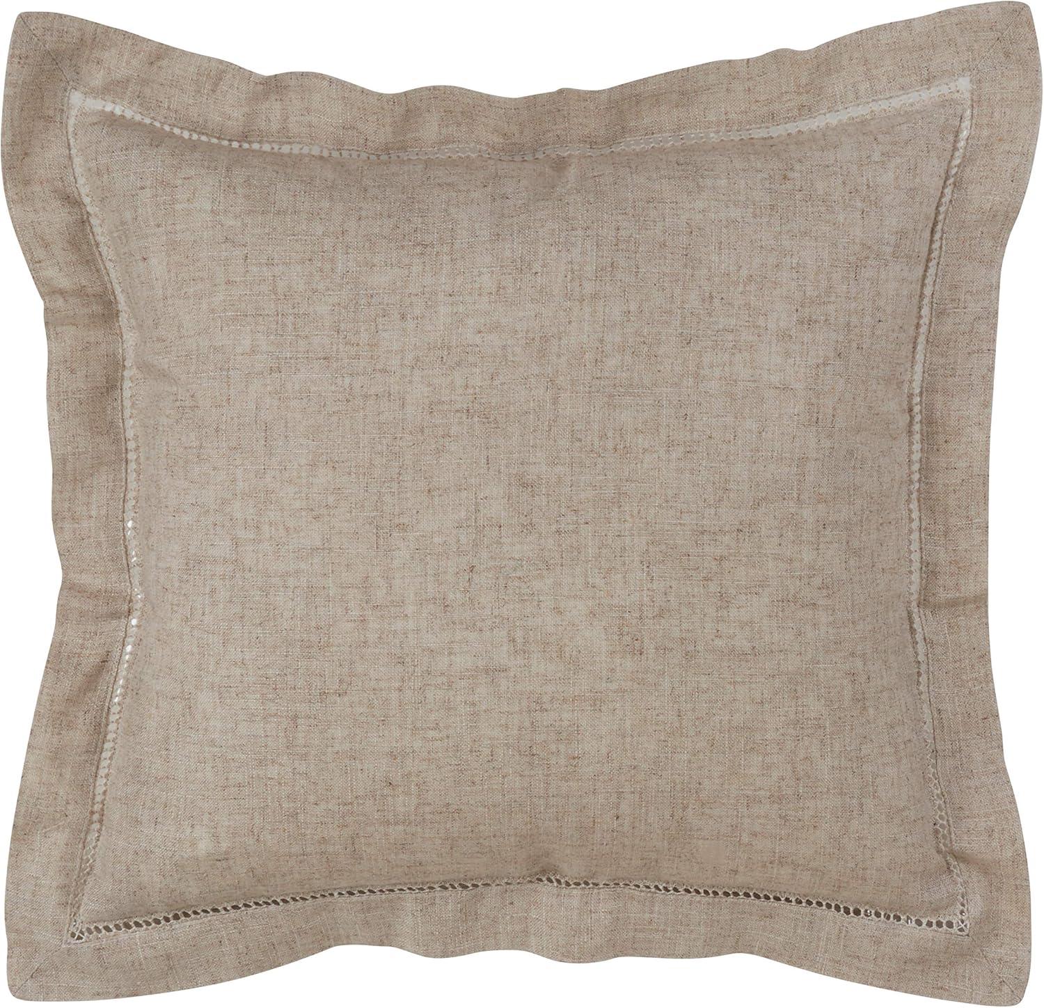 Saro Lifestyle Hemstitch  Decorative Pillow Cover