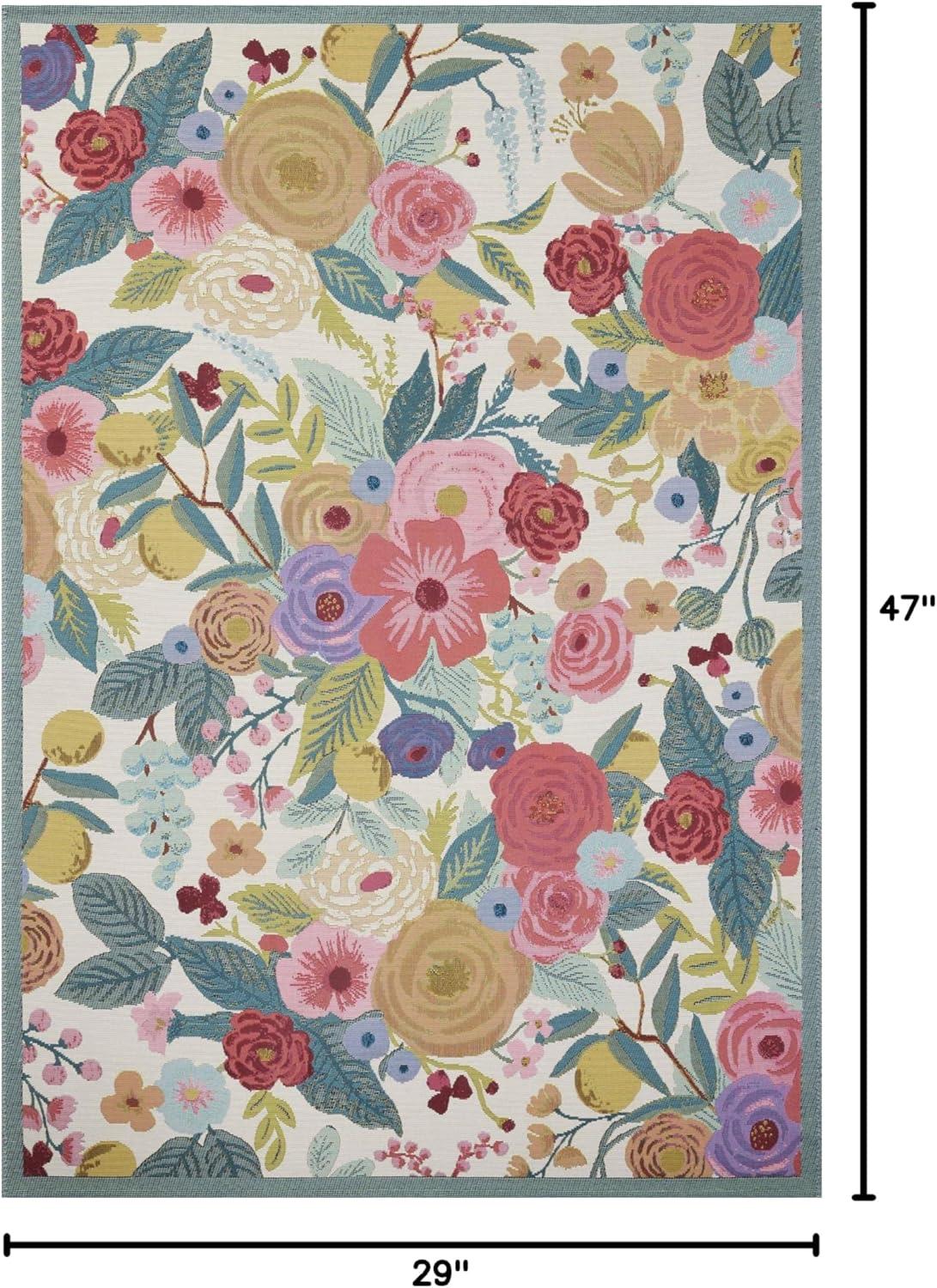 Rifle Paper Co. x Loloi Perennial Rose / Multi Indoor / Outdoor Area Rug