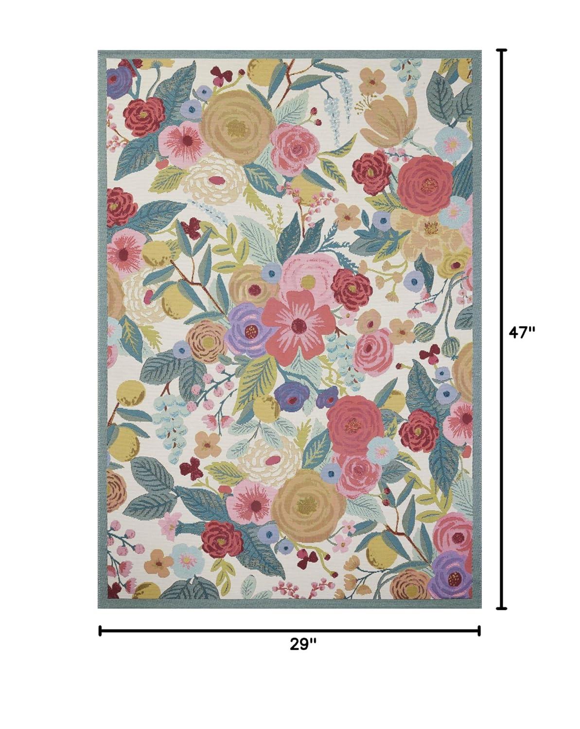 Rifle Paper Co. x Loloi Rifle Paper Co. x Loloi Perennial Rose / Multi Indoor / Outdoor Area Rug