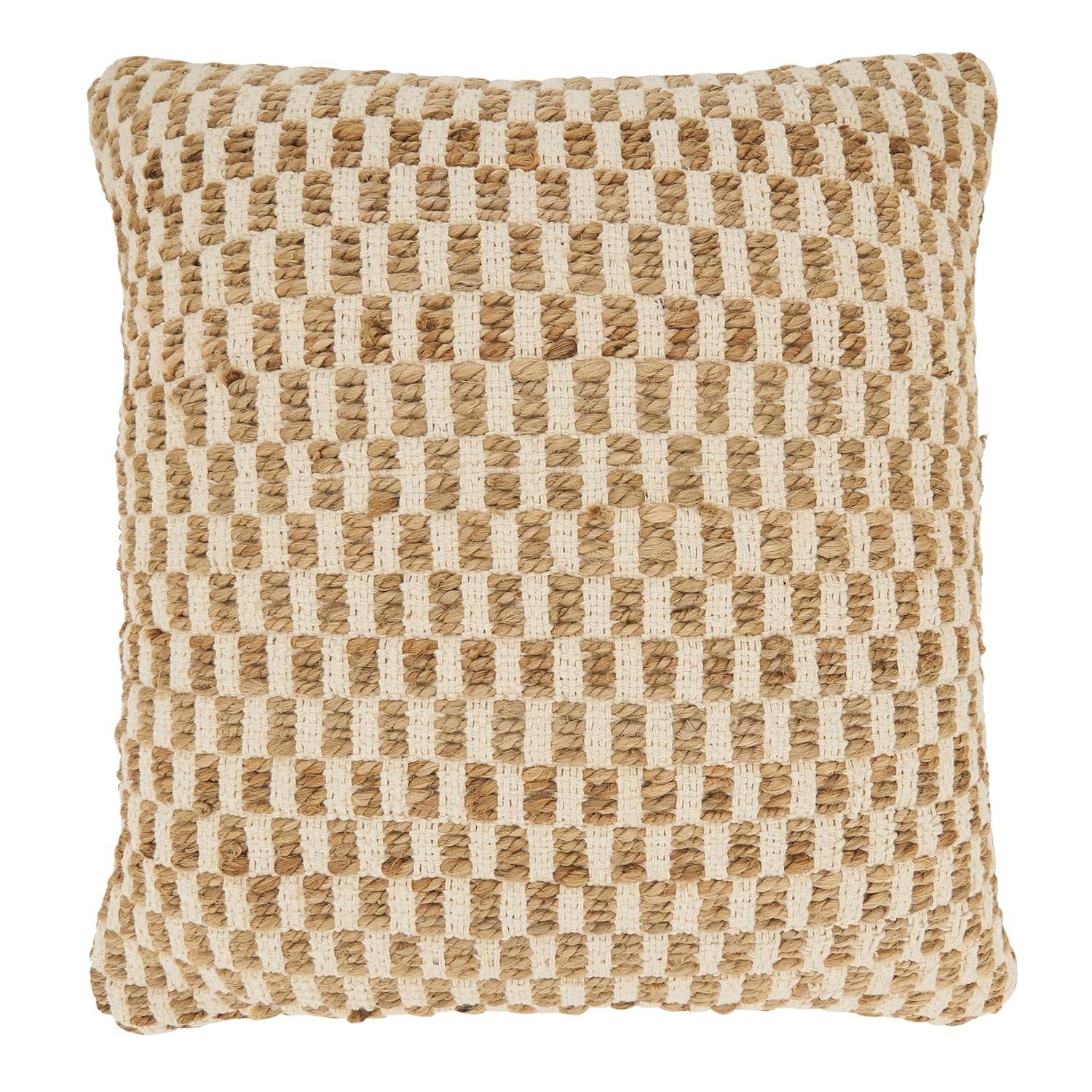 Saro Aeryn Collection Jute / Sisal Pillow Cover