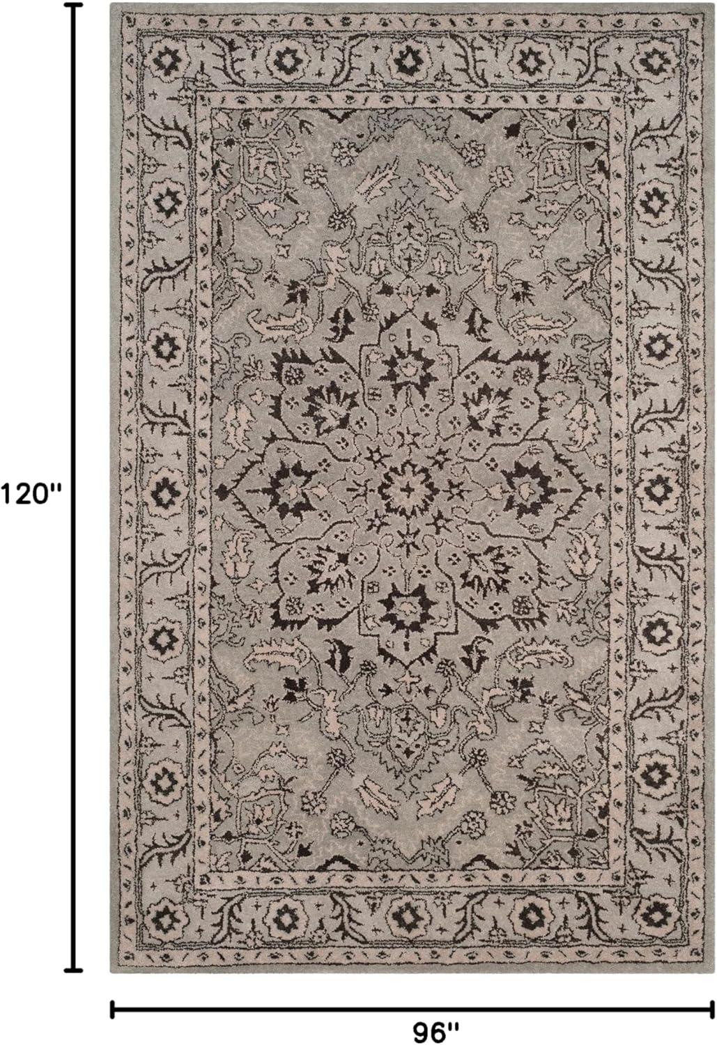 Antiquity AT58 Hand Tufted Area Rug - Grey/Beige - 8'x10' - Safavieh.