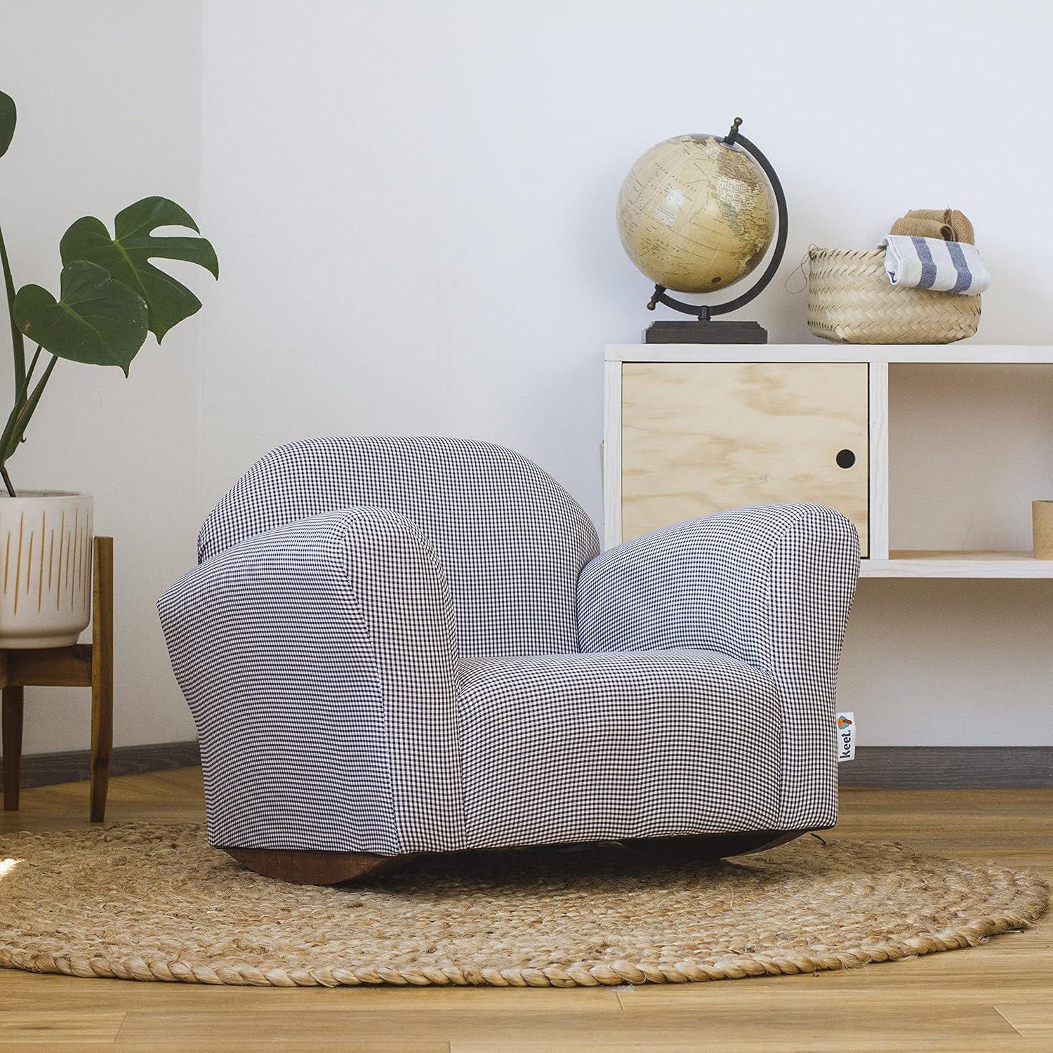 Keet Keet Roundy Kid's Chair + Cover Combo Set Brown