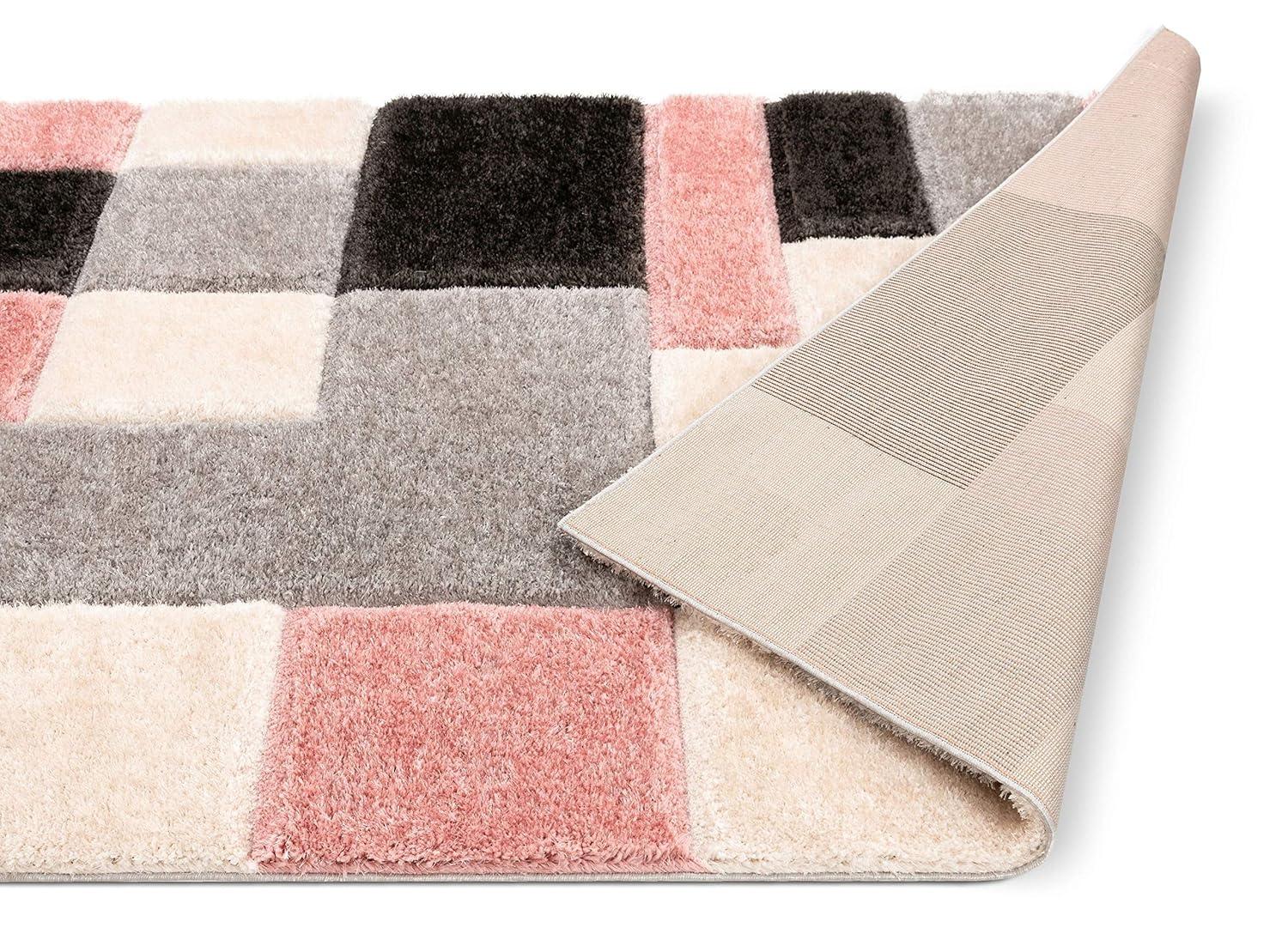 Cobina Escondido Yellow Modern Geometric 3D Textured Shag Rug