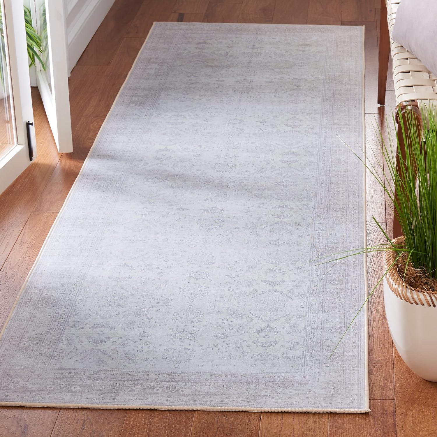 Tucson Vintage Persian TSN199 Power Loomed Machine Washable Skid-Resistant Indoor Runner Rug - Beige/Beige - 2'6"x8' - Safavieh