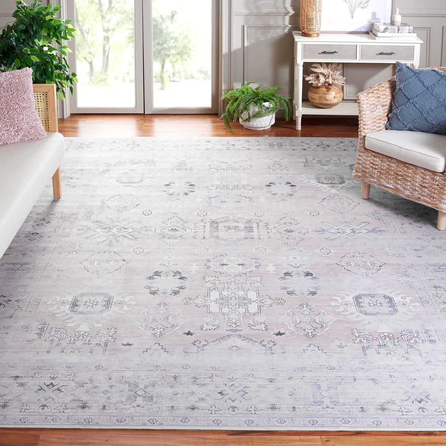 Tucson TSN133 Power Loomed Machine Washable Area Rug  - Safavieh