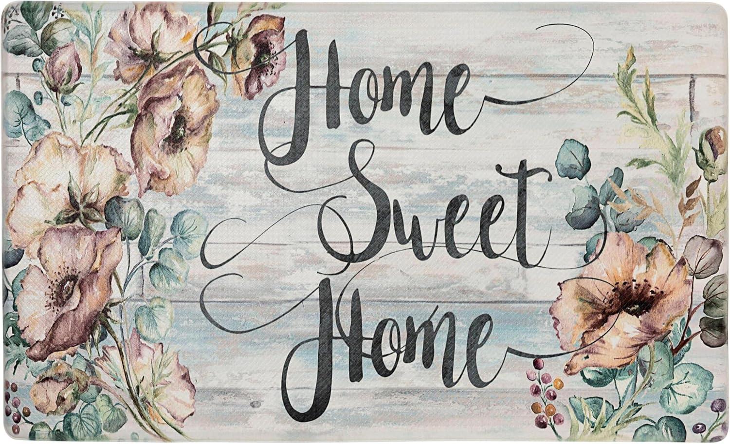 SoHome Cozy Living Home Sweet Home Floral Anti-Fatigue Mat