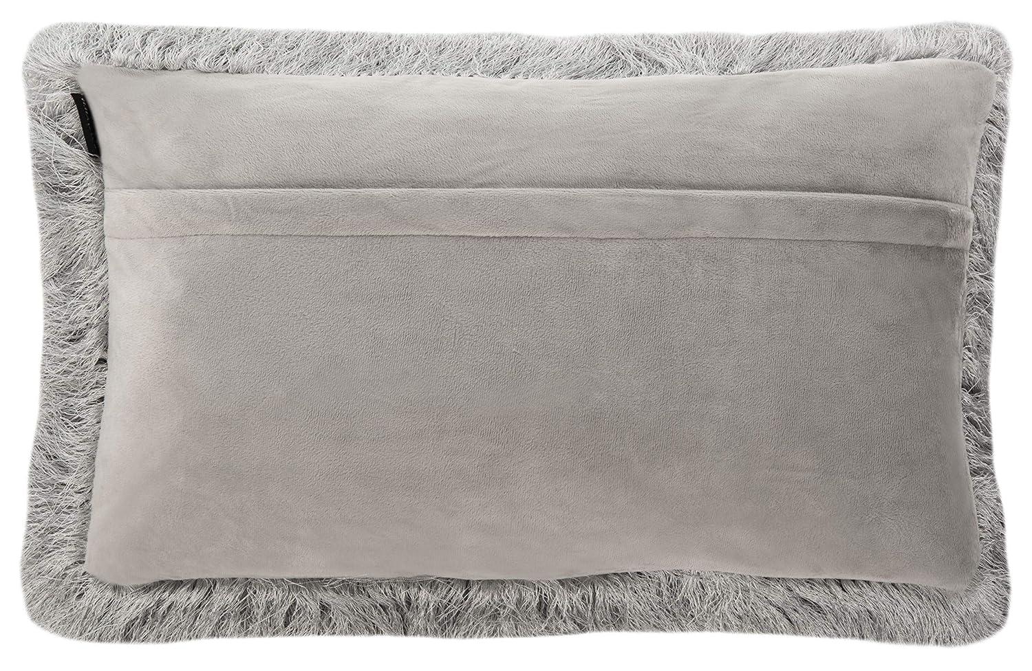 Chic Shag Pillow - Silver - 20"X20" - Safavieh