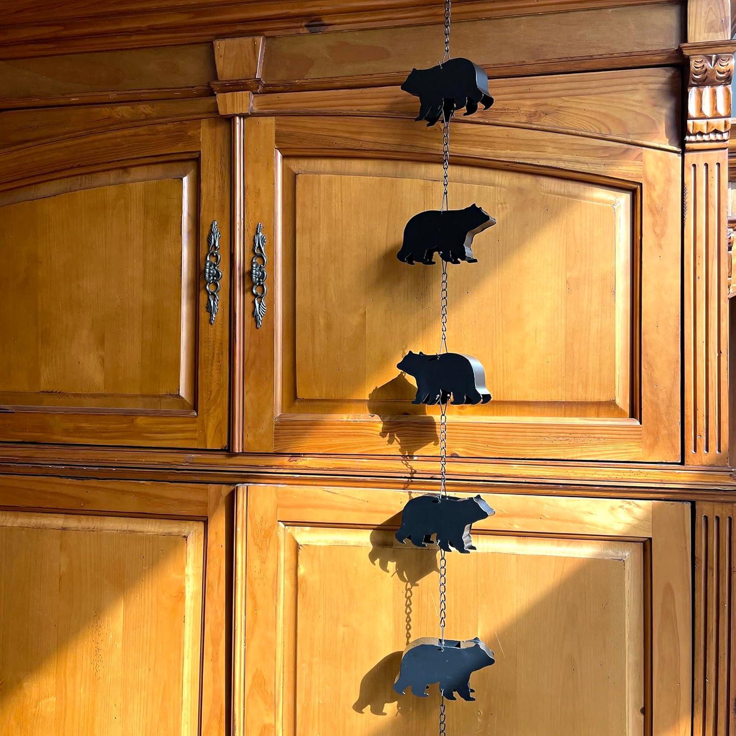 Things2Die4 71 inch Brown Metal Fish Gutter Downspout Rain Chain Home Decor Art