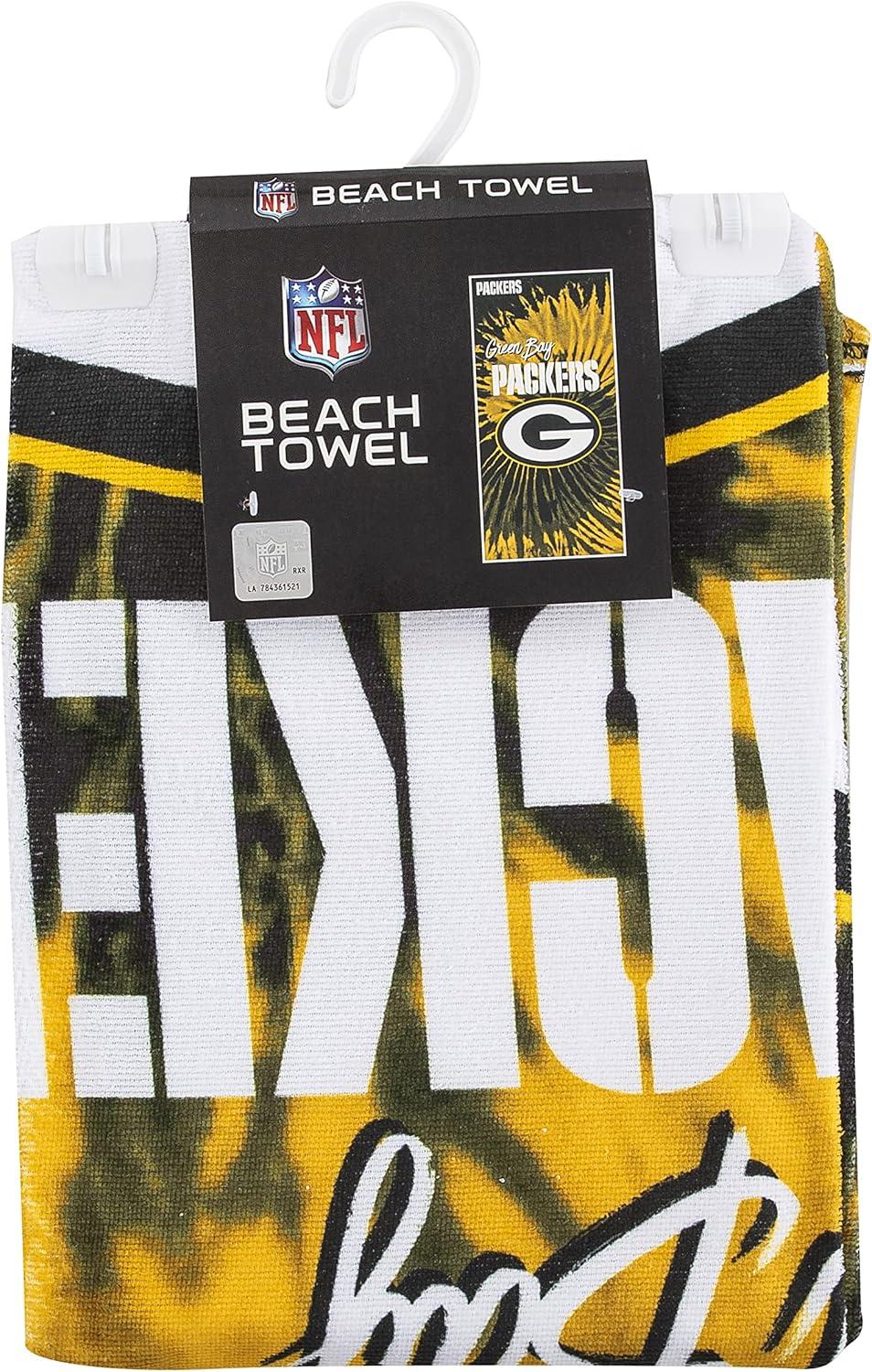 NFL Green Bay Packers Pyschedelic Beach Towel