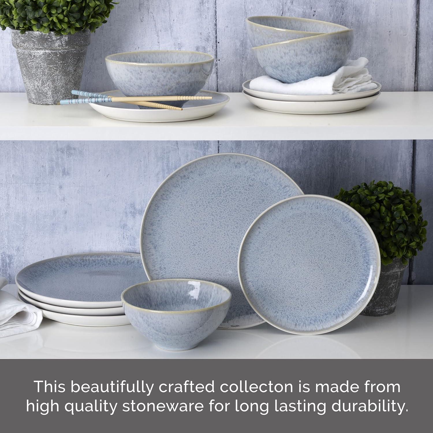 Barrett 12-Piece Stoneware Dinnerware Set, Service for 4