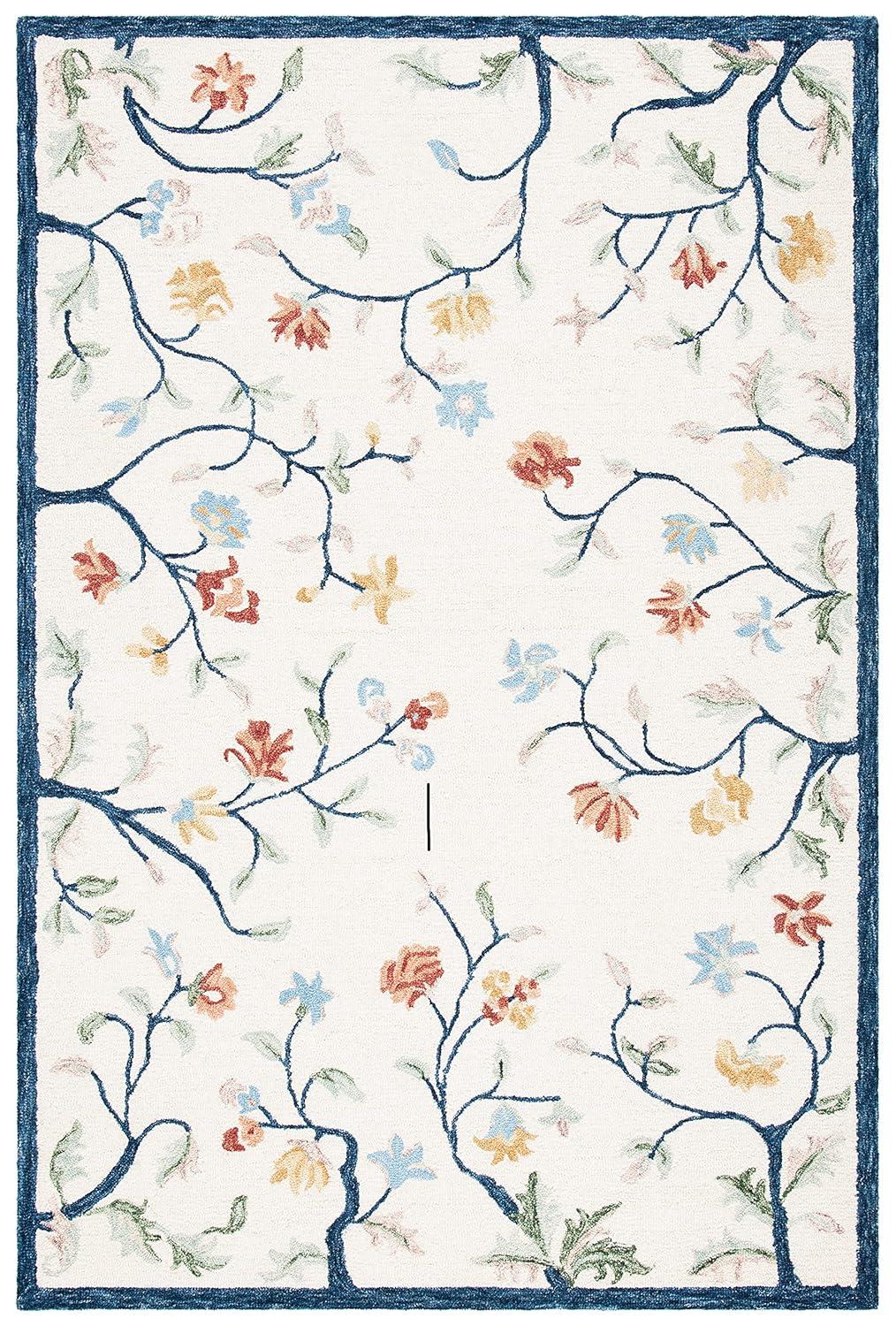Metro MET120 Hand Tufted Area Rug - Ivory/Blue - 8'x10' - Safavieh.