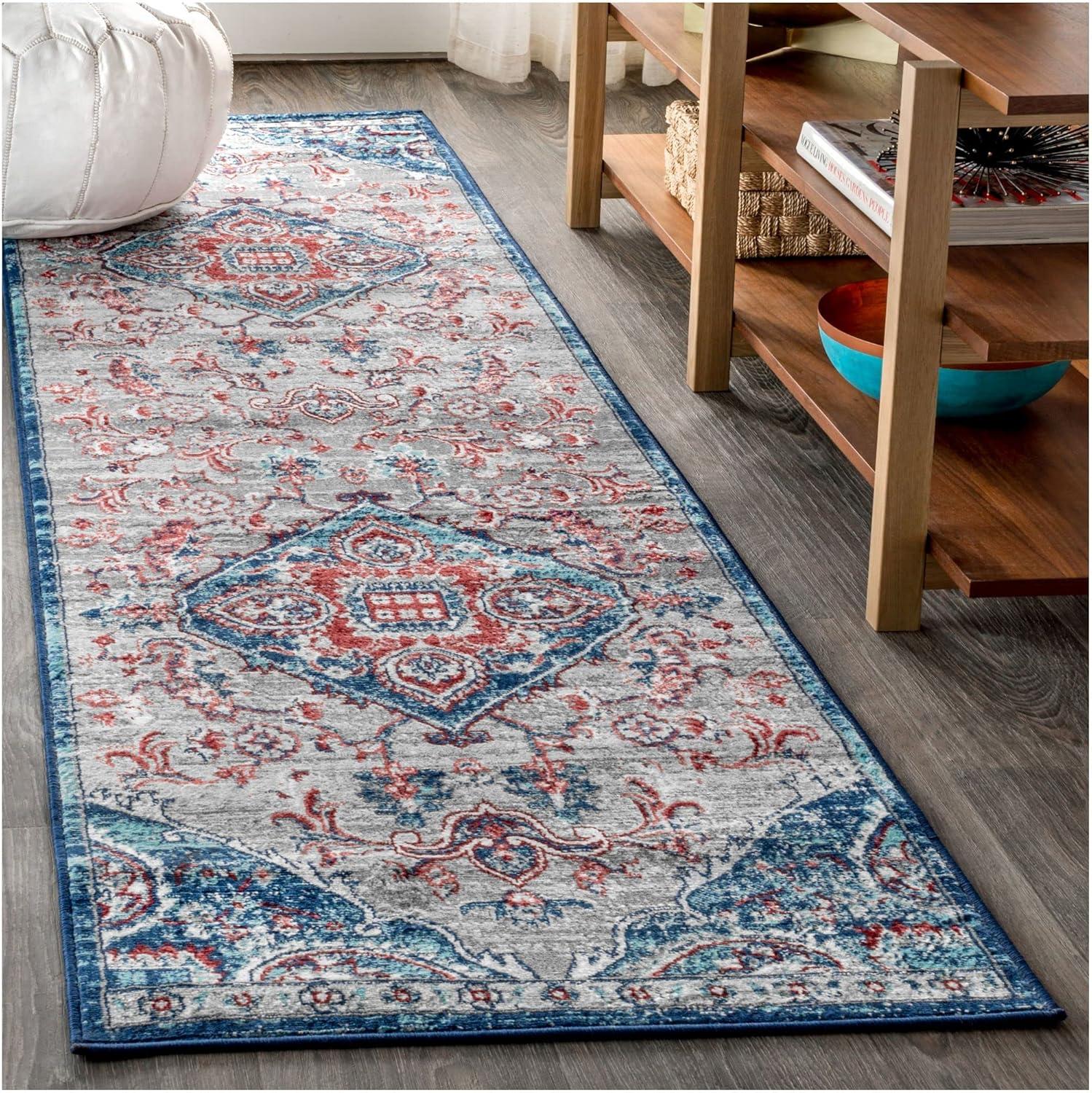 Modern Persian Vintage Medallion Runner Rug - JONATHAN Y