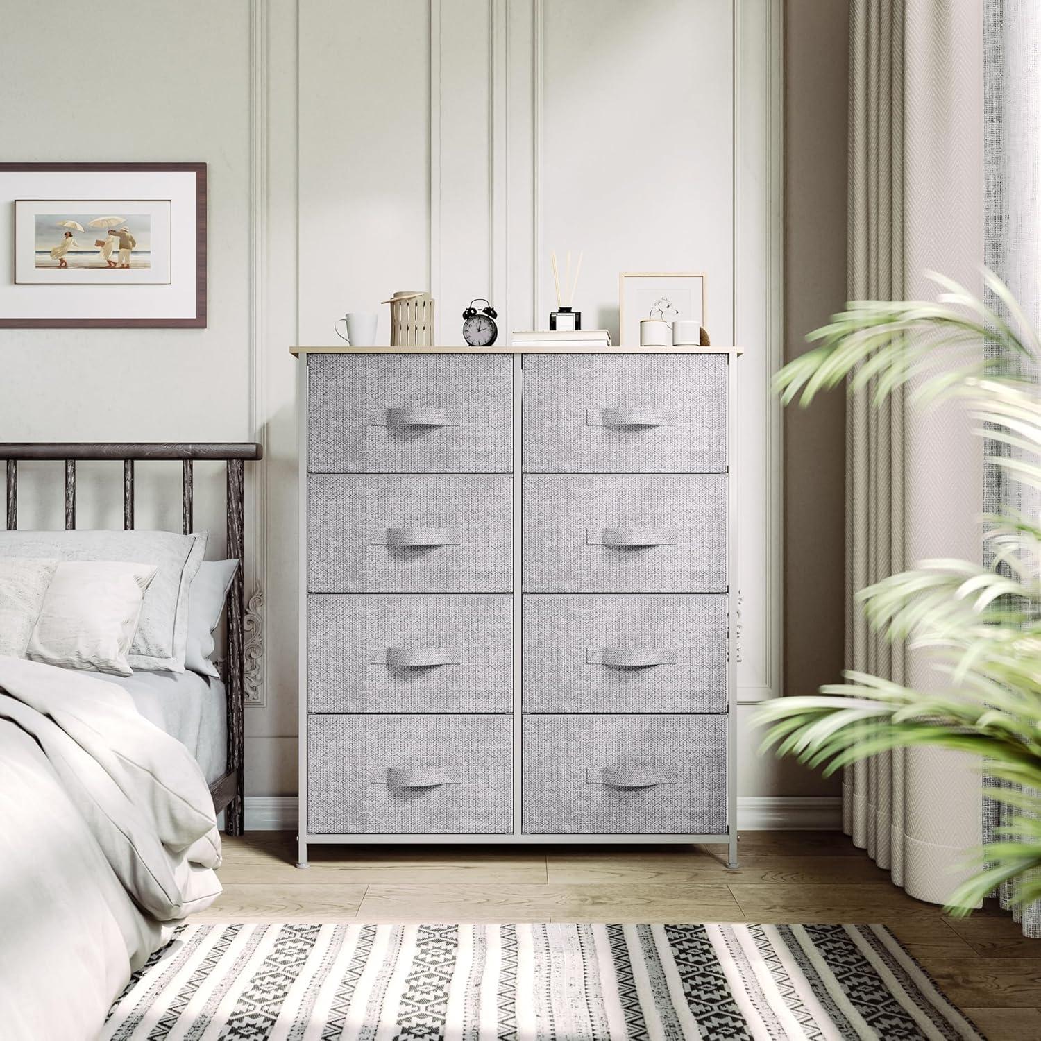 YITAHOME 8 Drawers Dresser Bedroom Unit Shelf Organizer Storage Tower Cabinet