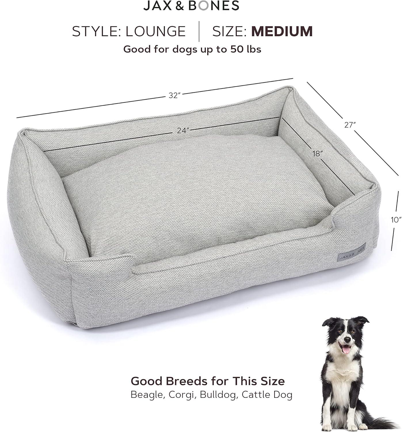 Jax & Bones Striped Polyester Pet Bed
