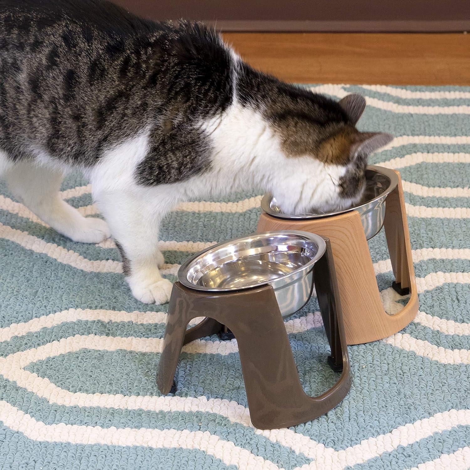 1.79 Cups Elevated Feeder (Set of 2)