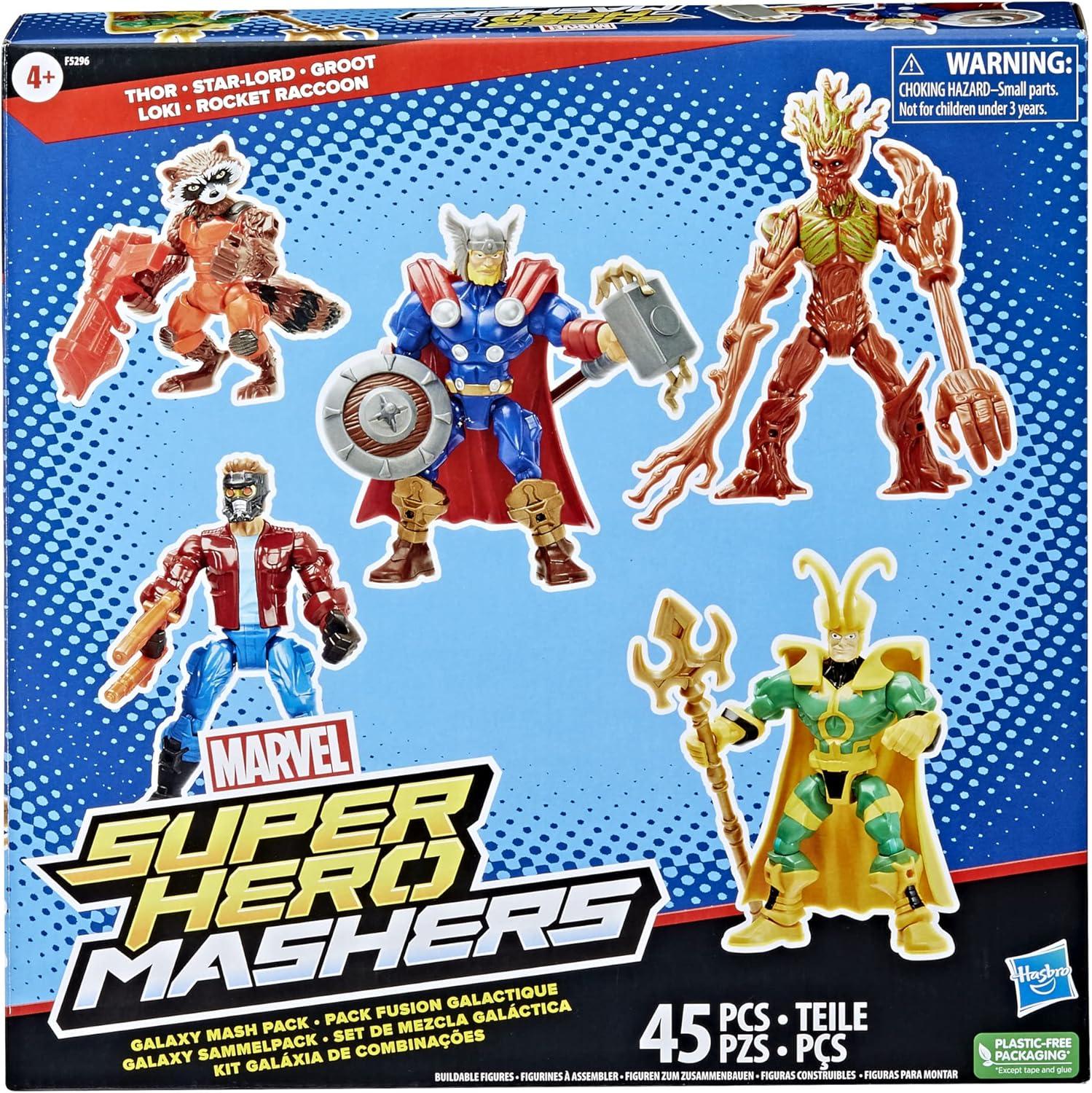 Marvel Super Hero Mashers Thor and Guardians of The Galaxy Pack