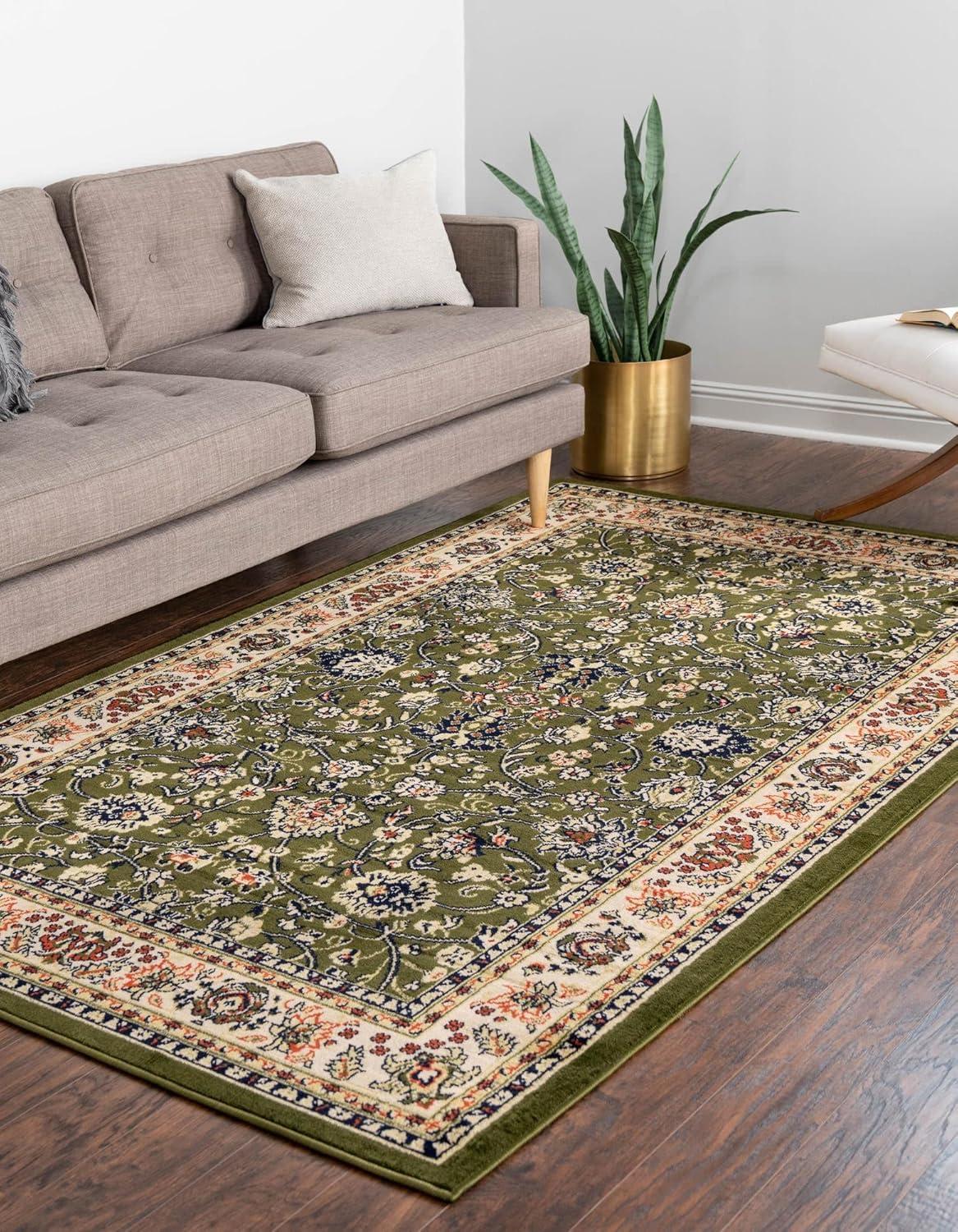 Unique Loom Sialk Hill Washington Floral Indoor Woven Area Rug