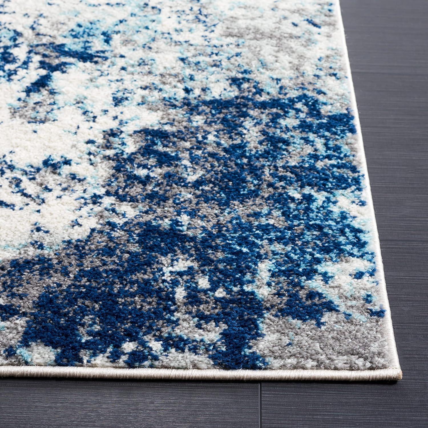 Tulum TUL284 Power Loomed Area Rug - Ivory/Blue - 5'3"x7'6" - Safavieh.