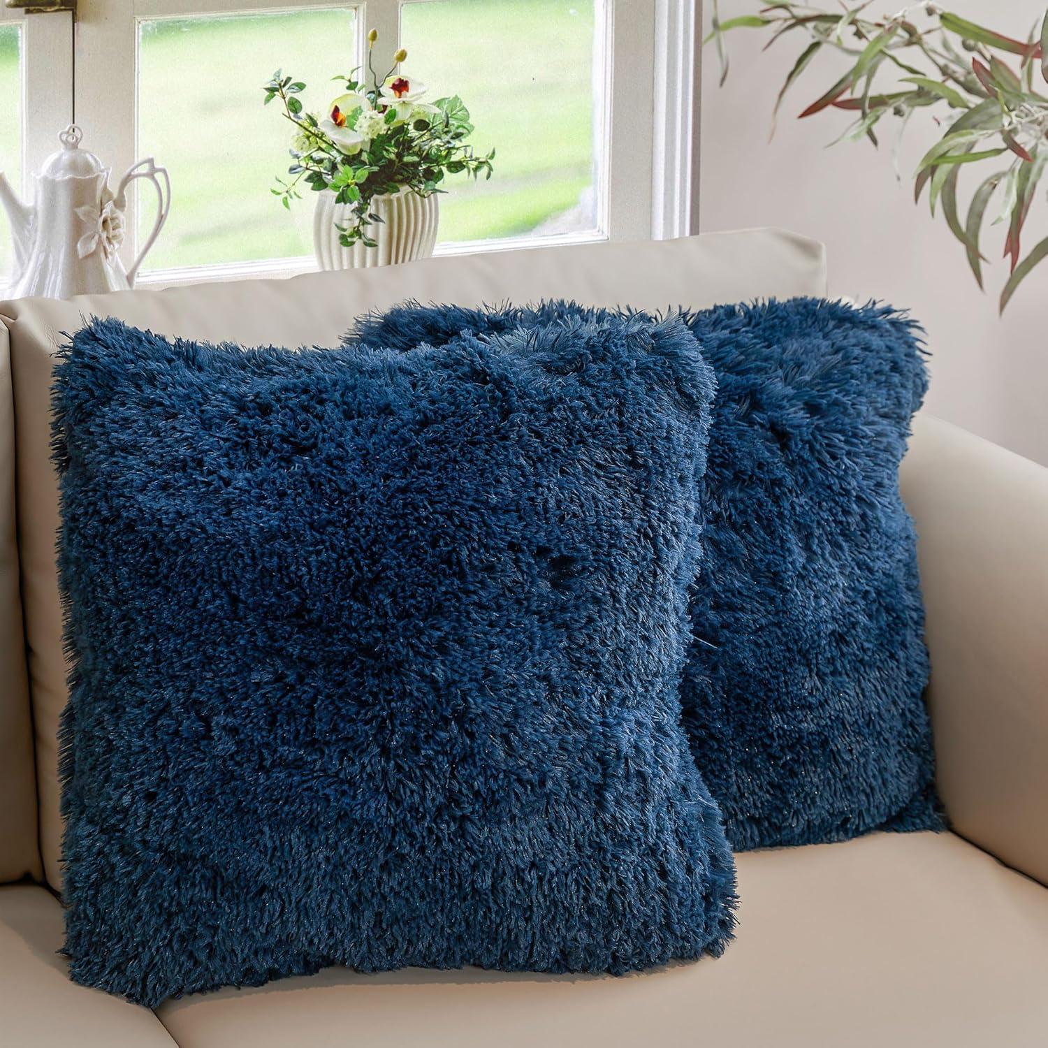 Faux Fur Throw Pillow