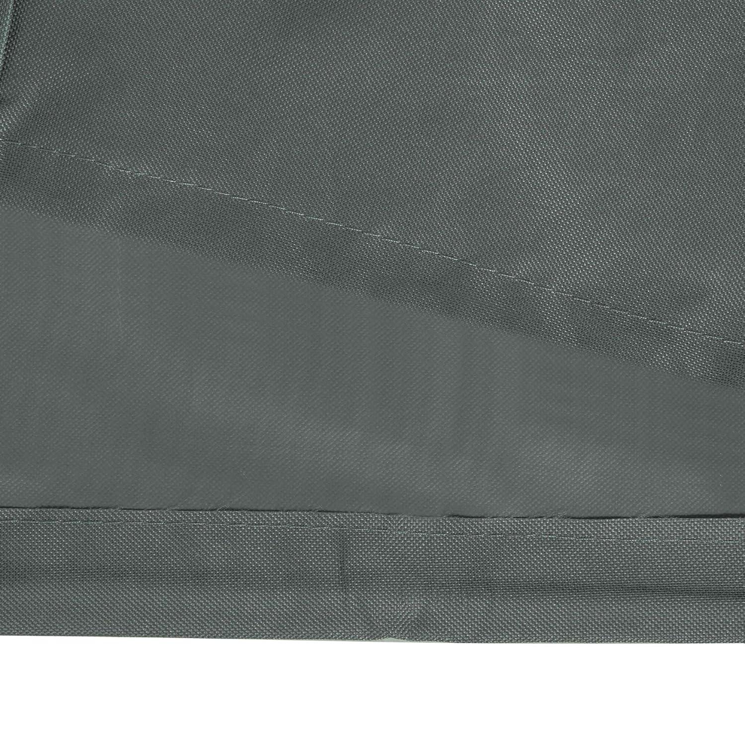 Outsunny Outdoor Patio Hammock Porch Swing Cover with UV, Water, & Dust Fighting Material, 81" x 49" x 65", Gray