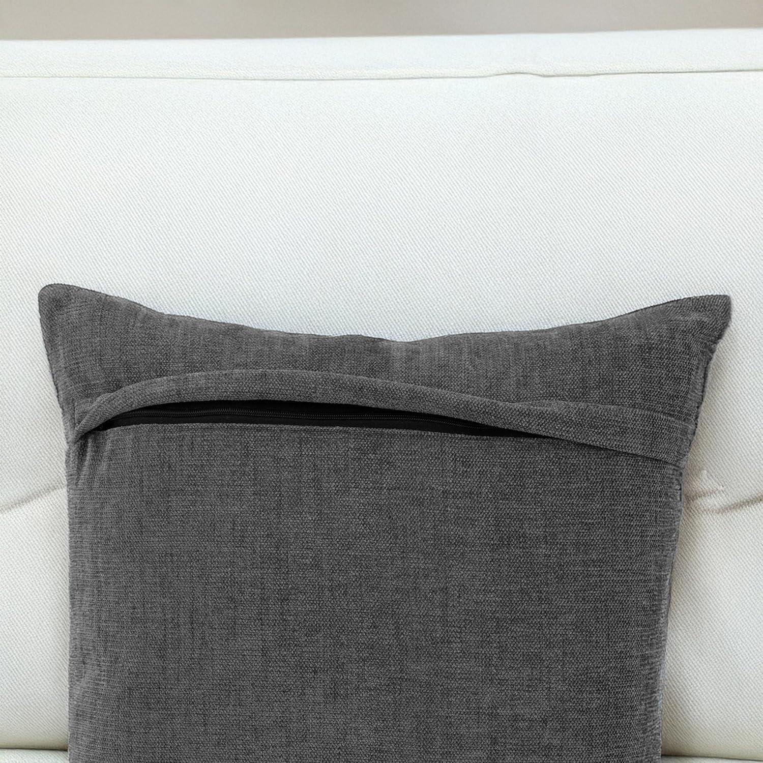 Topfinel Square Chenille Pillow Cover (Set of 2)
