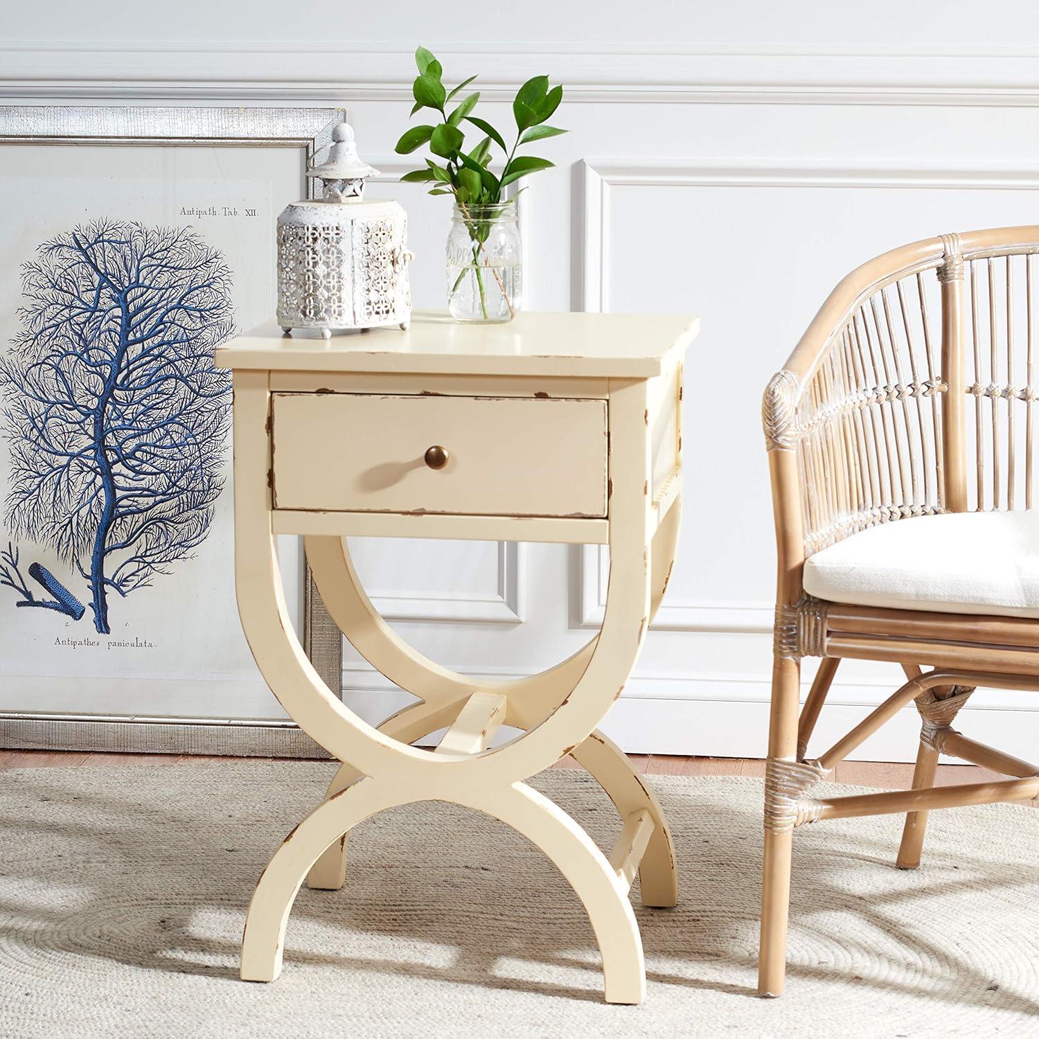 Floris End Table With Storage