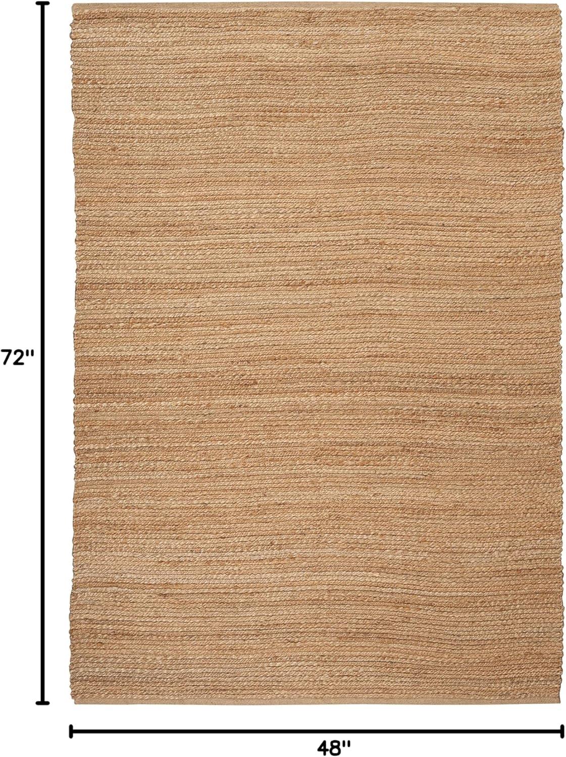 Nourison Hand Woven Natural Jute Rug Natural 4' x 6'