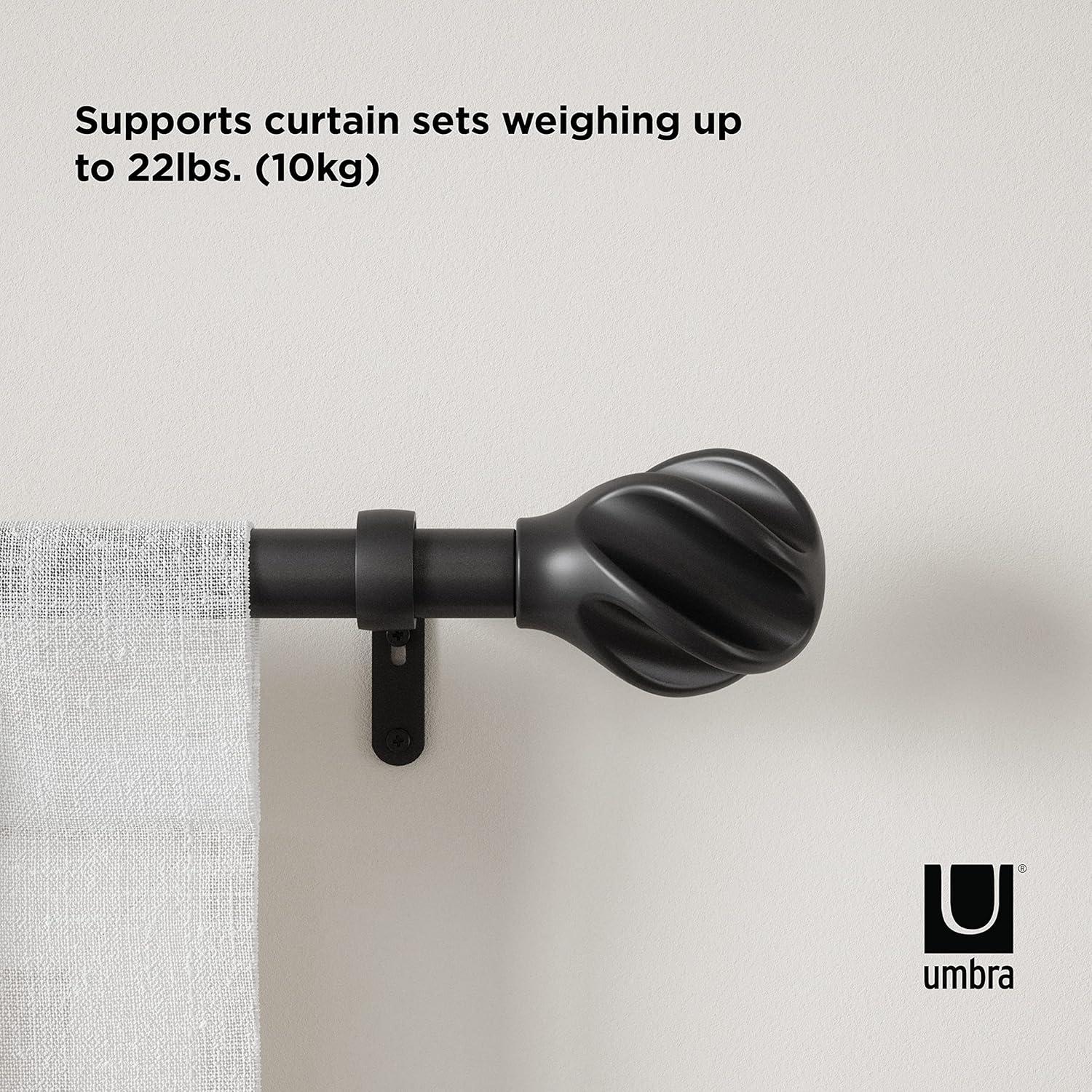 Umbra Steel Adjustable Single Curtain Rod