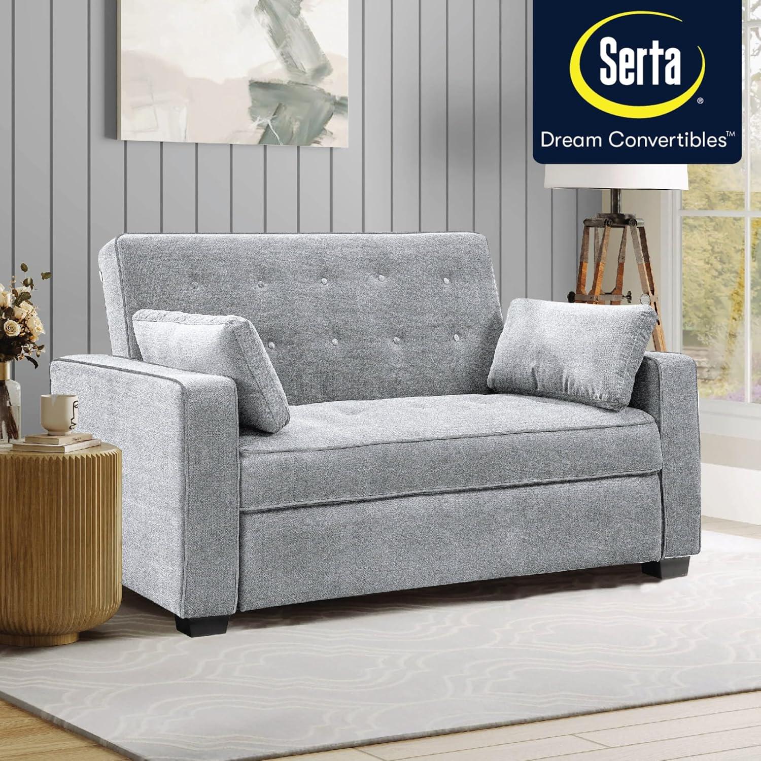 Serta Monroe Queen Size Convertible Sleeper Sofa