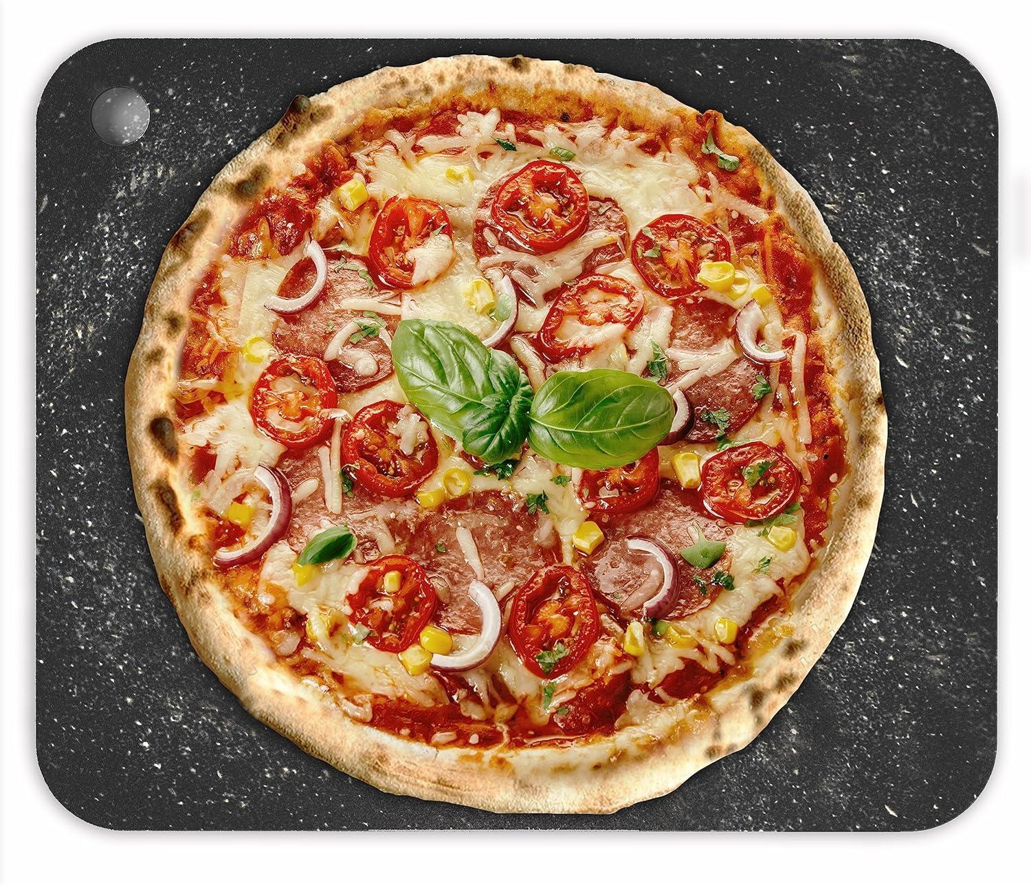 Chef Pomodoro Pizza Steel for Oven, 16 x 13.5 x 0.25 Thick, Baking Steel for Grill, Original Artisan Pizza Stone