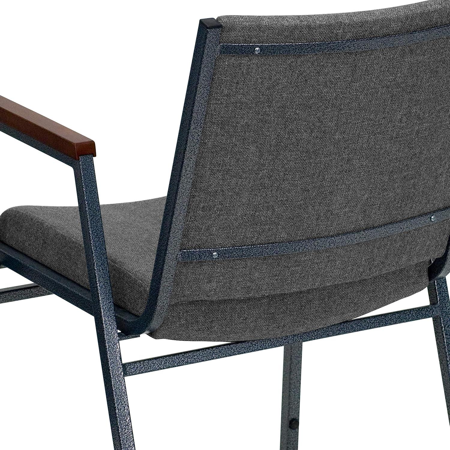 Flash Furniture Aliya Heavy Duty Stack Chair with Arms (Set of 4)