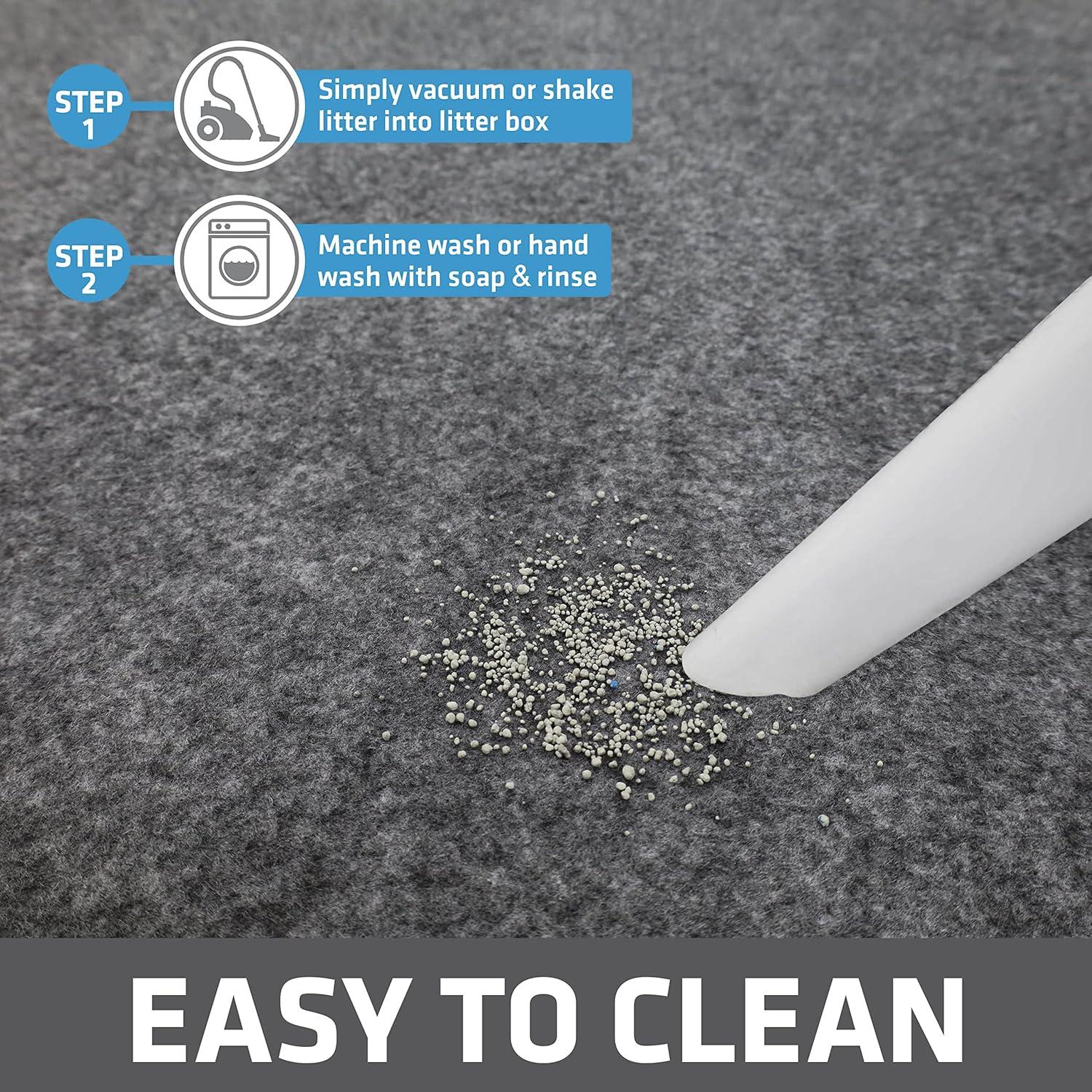 Drymate XL Cat Litter Mat for Litter Box, Protective & Decorative - Absorbent, Waterproof, Machine Washable