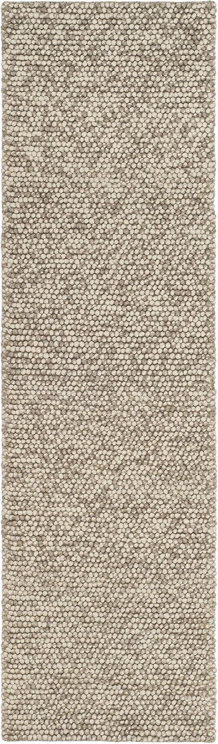 Ivory Elegance Hand-Tufted Wool Runner Rug - 2' x 12'