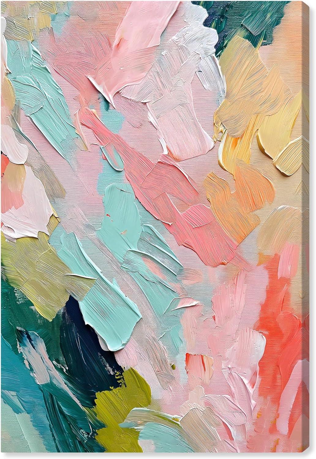 Art Remedy Pastel Layers Canvas Pastel Wall Art by Art Remedy