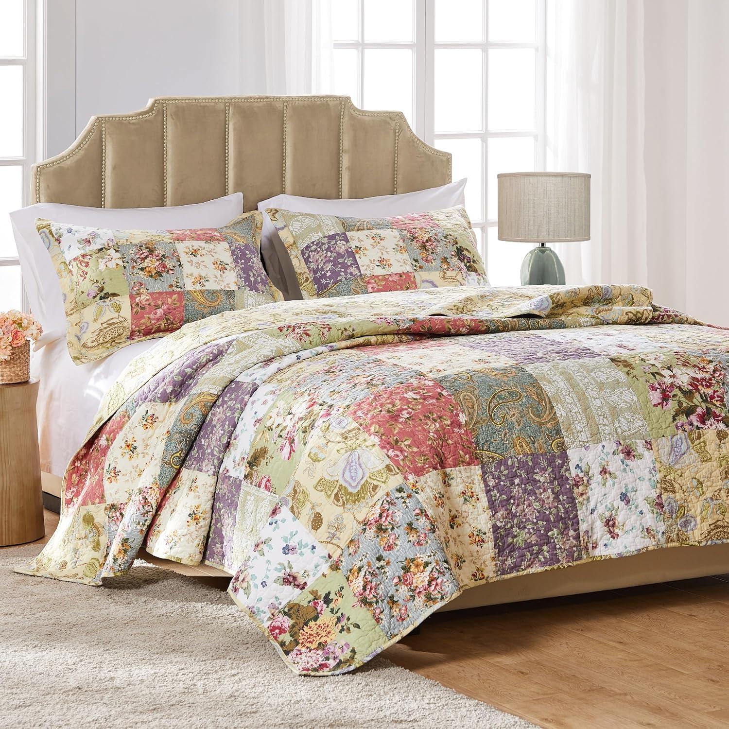 Greenland Home Fashions Blooming Prairie Quilt Set