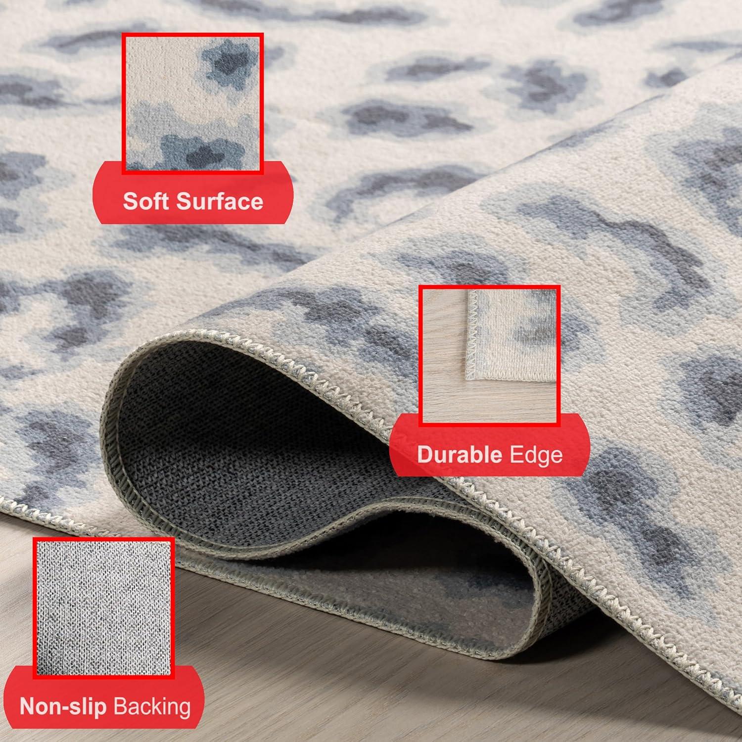 Nuloom Mason Machine Washable Contemporary Leopard Print Indoor Area Rug