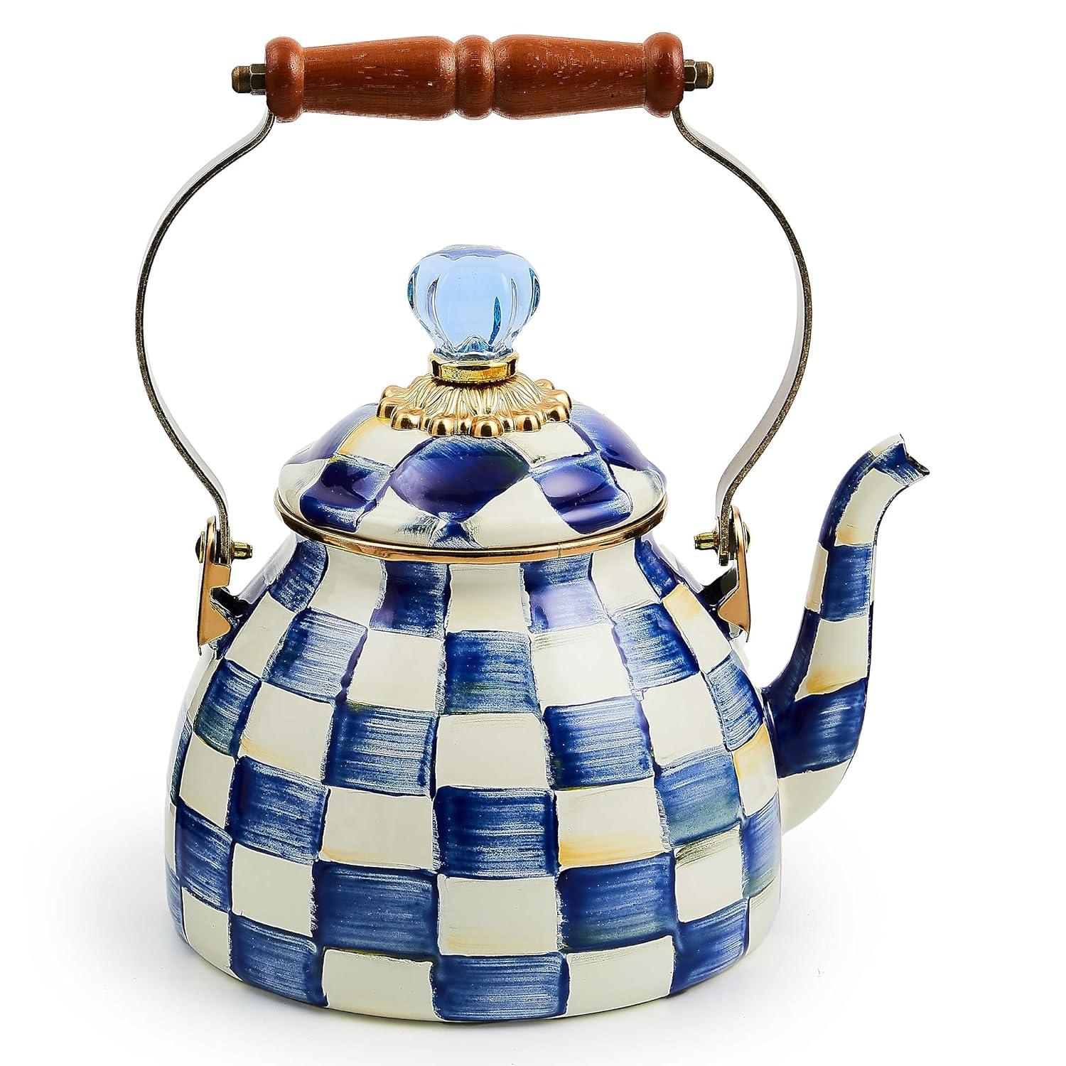 MacKenzie-Childs Royal Check® Tea Kettle