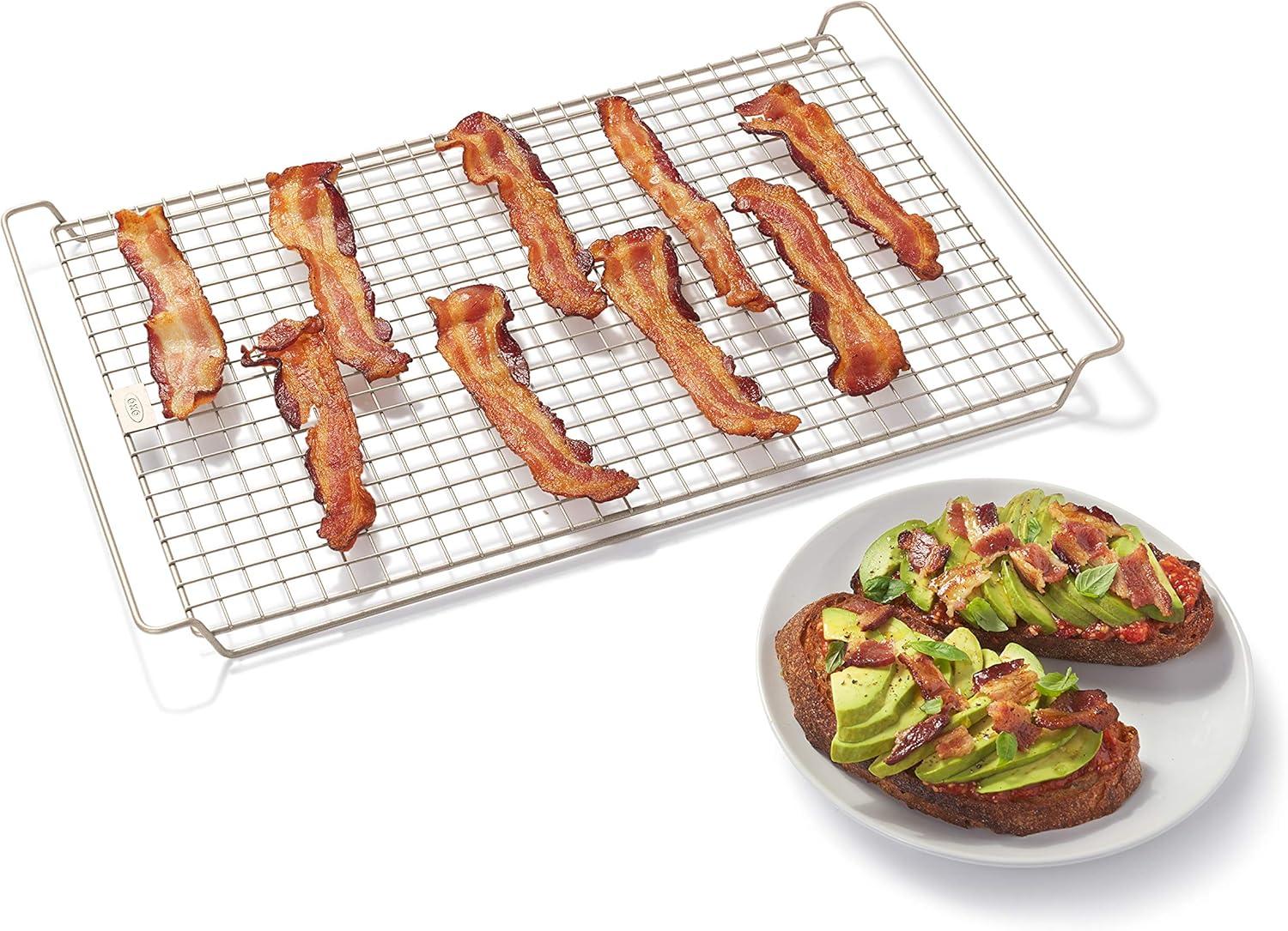 Rectangular Non-Stick Metal Cooling and Baking Rack