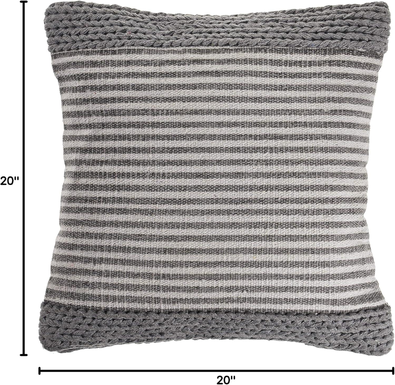Rajani Home Lexington Textured Cotton Throw Pillow