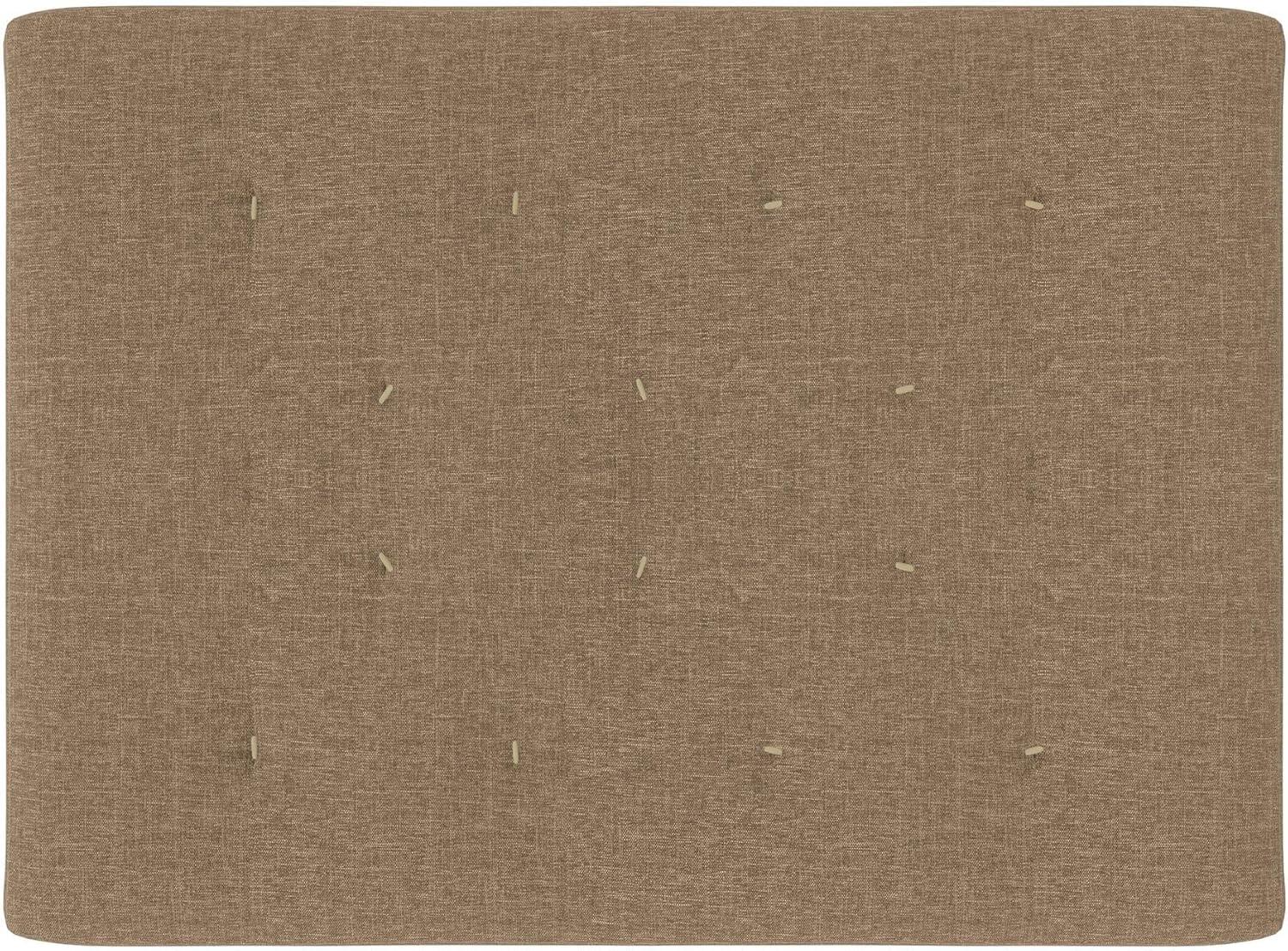 DHP Trule 6-Inch Bonnell Coil Futon Mattress, Polyester Linen, Full, Tan