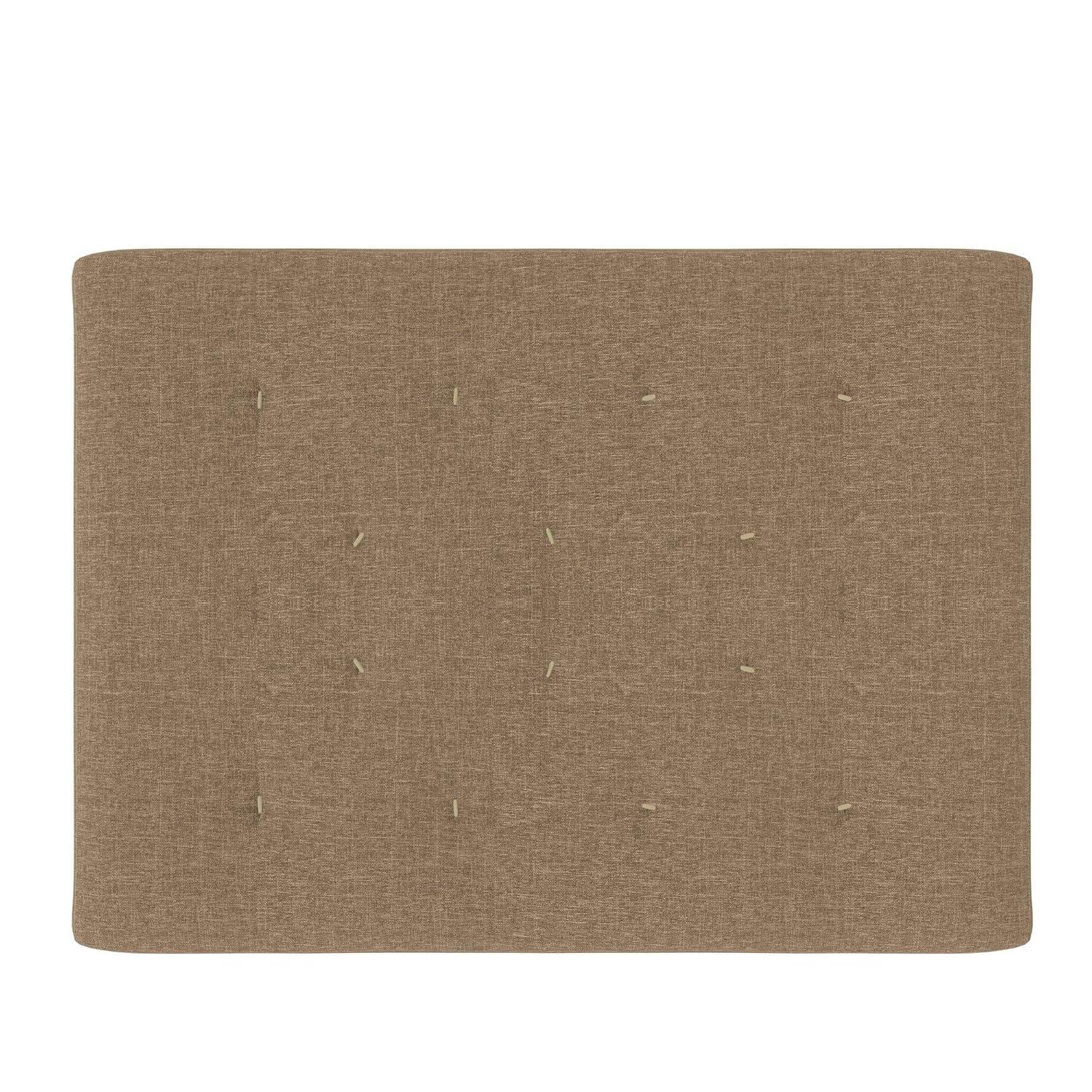 DHP Trule 6-Inch Bonnell Coil Futon Mattress, Polyester Linen, Full, Tan