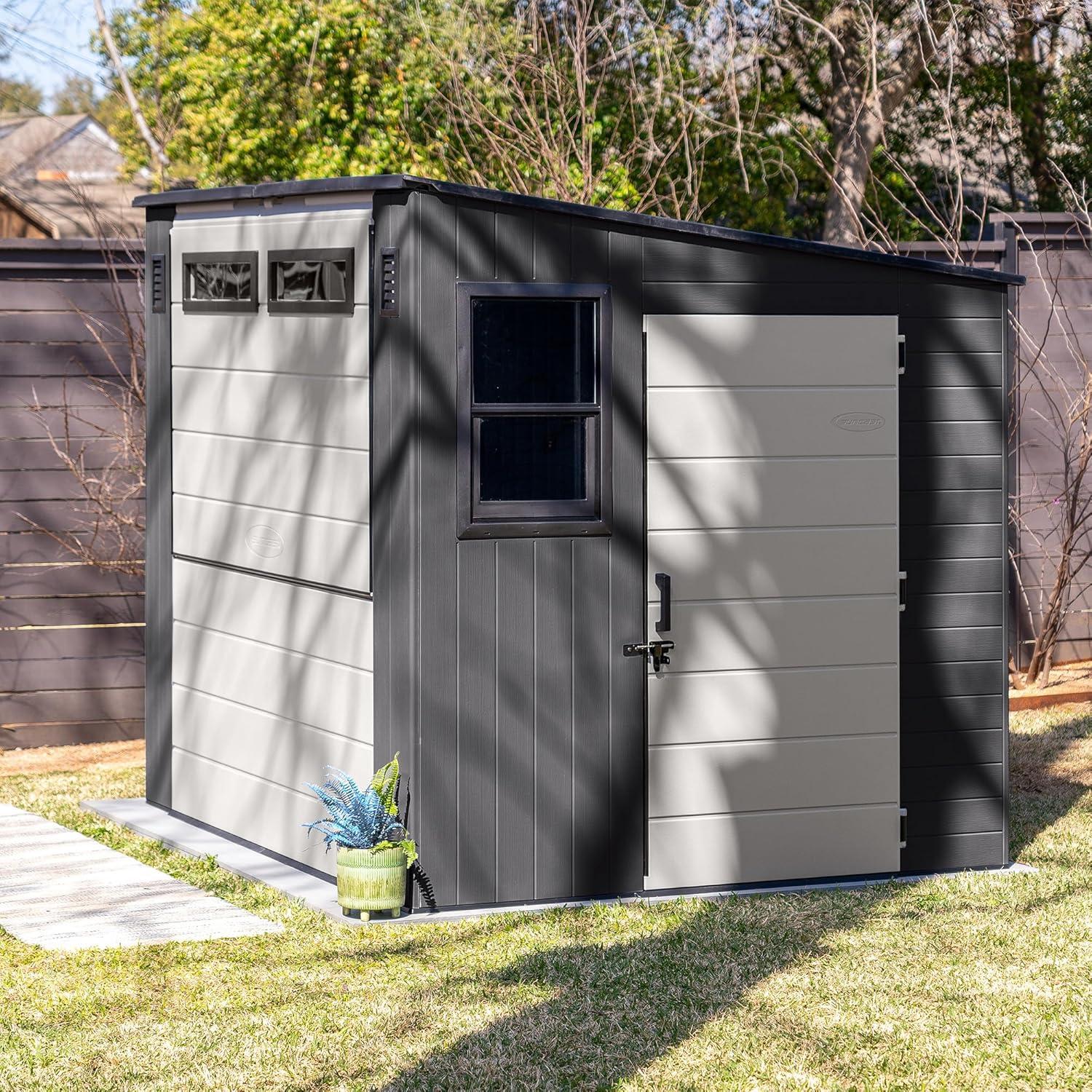 Suncast 8 ft. x 7 ft. Cabana Entertainment Shed