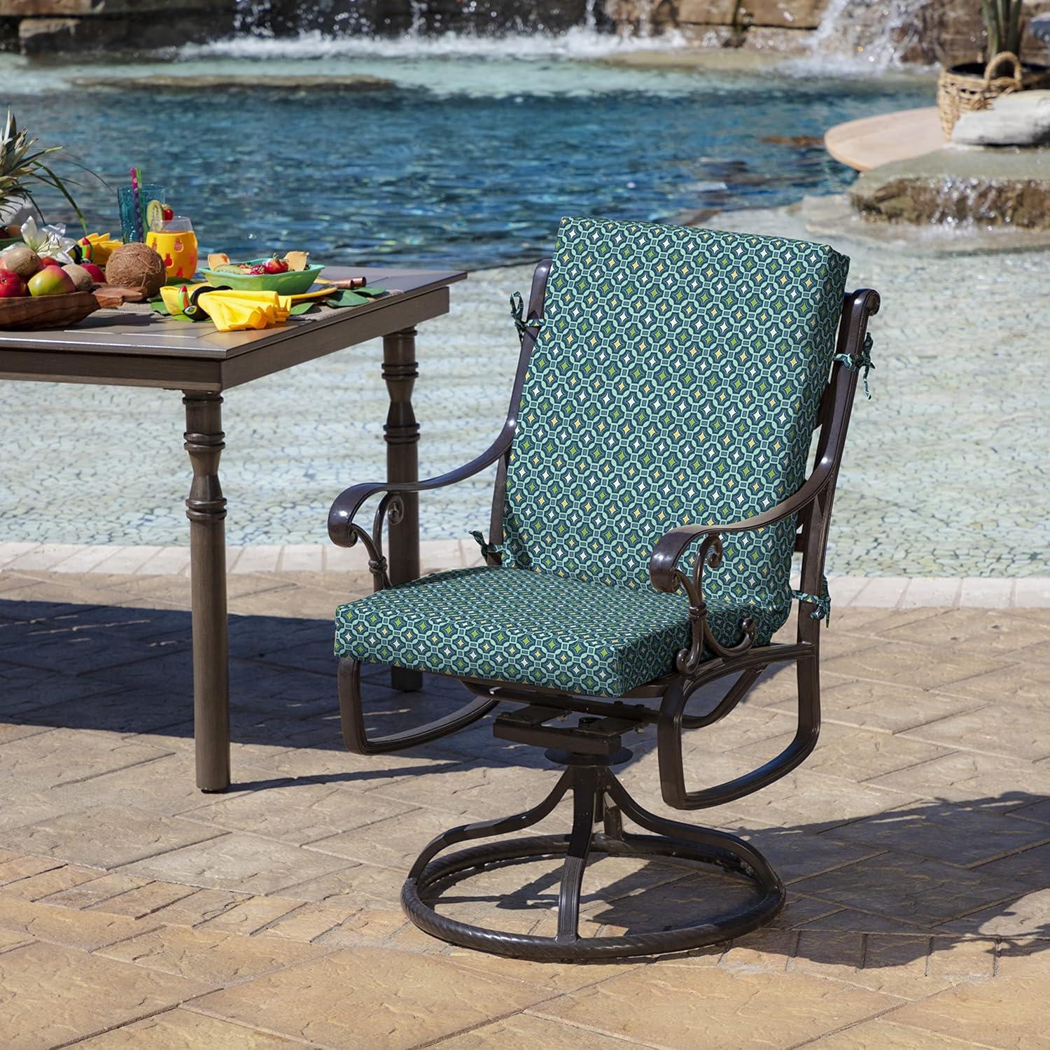 Arden Selections Outdoor Dining Chair Cushion 20 x 20, Alana Tile