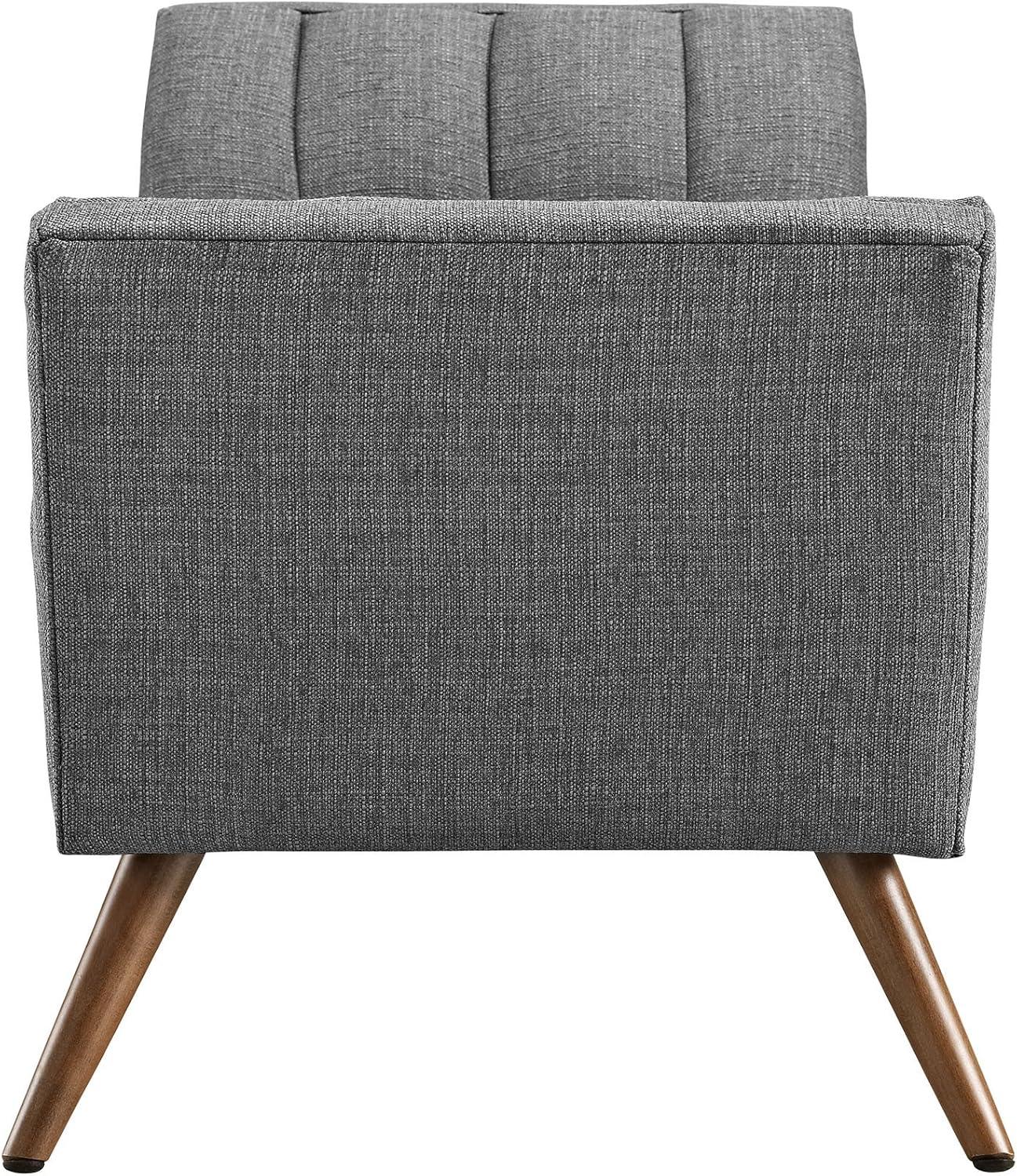 Ergode Response Medium Upholstered Fabric Bench - Gray