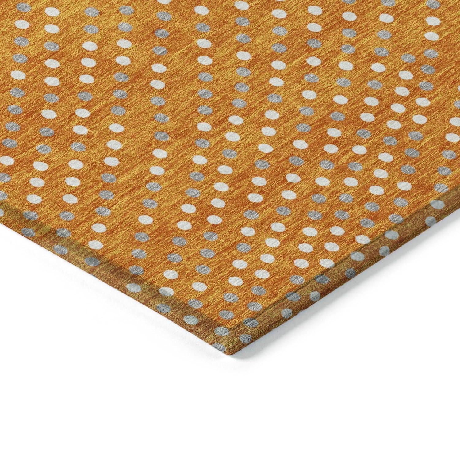 Machine Washable Indoor/Outdoor Chayden ACN1021 Orange 9' x 12' Rug