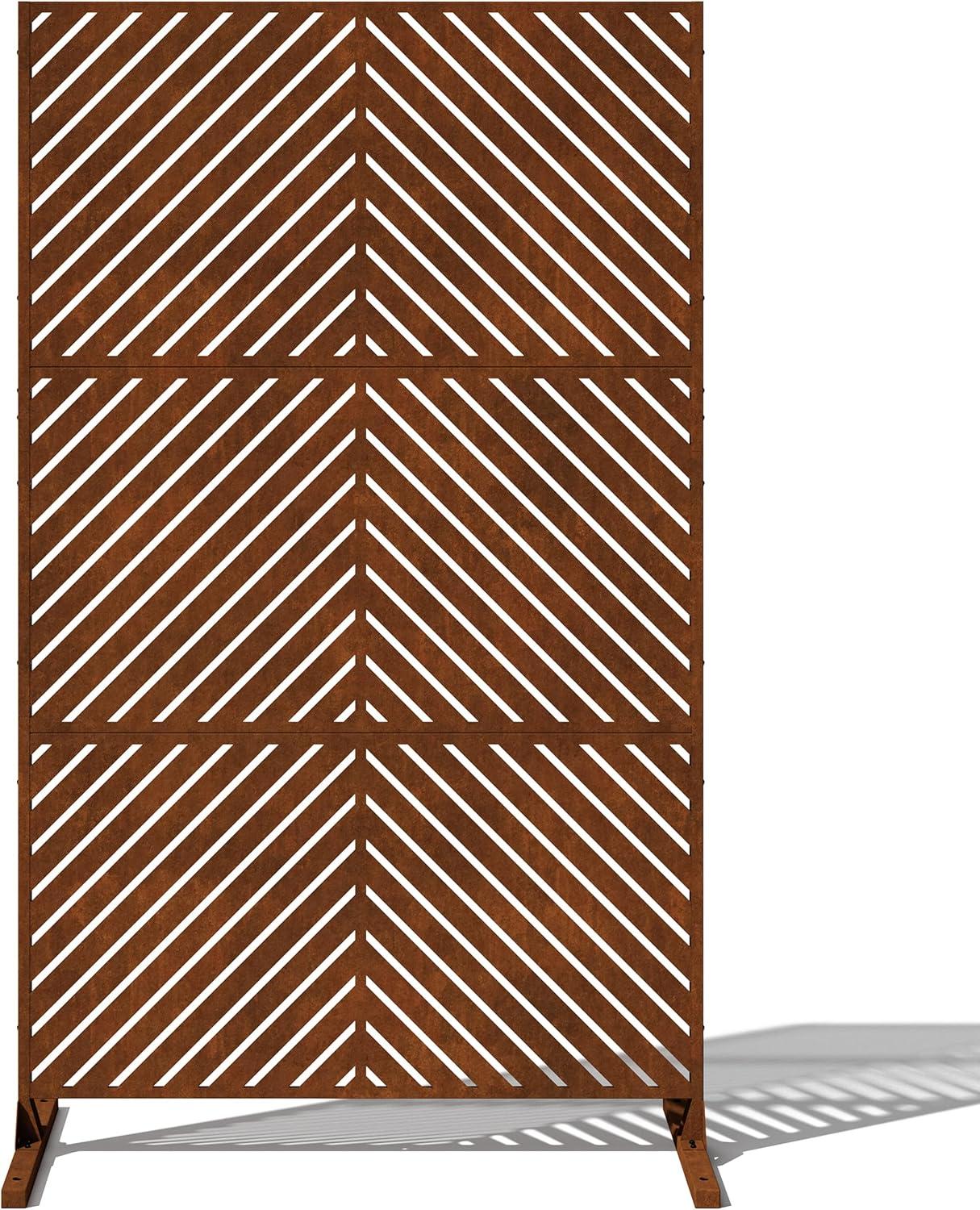 76'' H x 45.6'' W Screen Series Metal Fence Panels