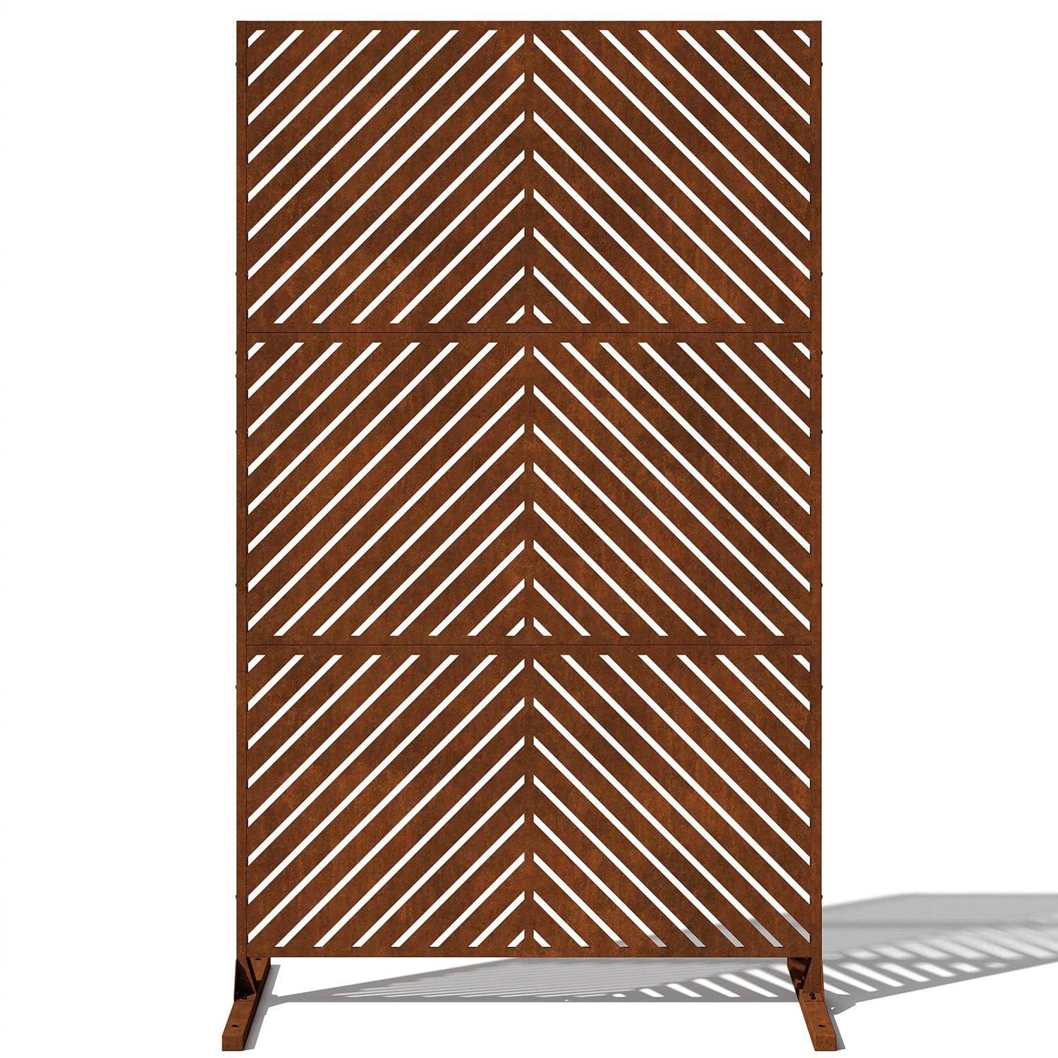 76'' H x 45.6'' W Screen Series Metal Fence Panels
