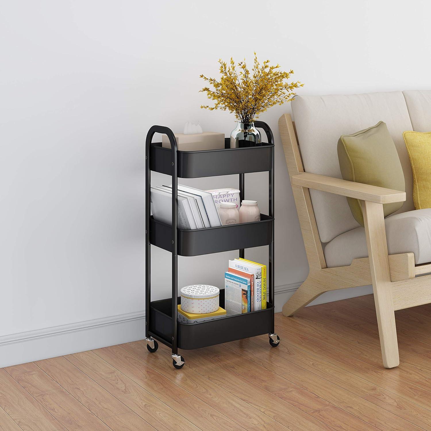 3 Tier Metal Utility Cart - Brightroom™