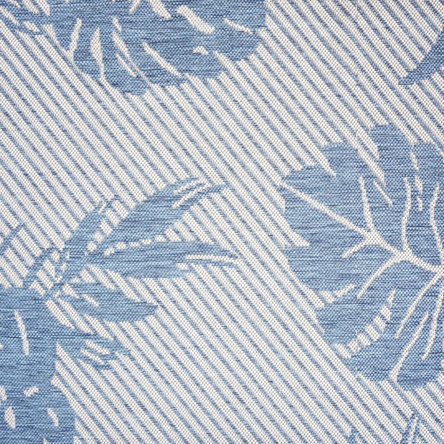 Tommy Bahama Palm Coastal Indoor/Outdoor Area Rug, Silver/Blue