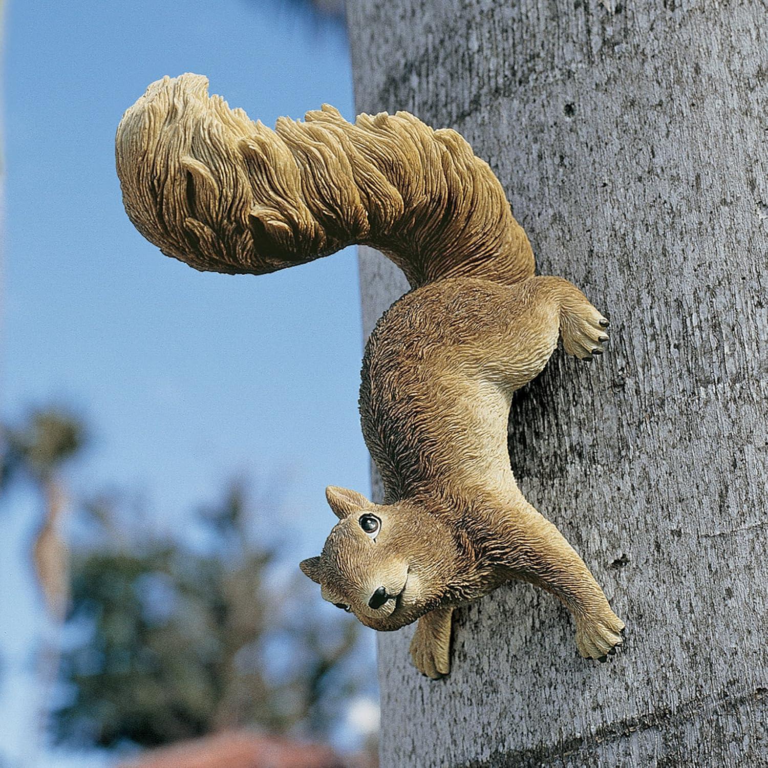 Design Toscano Simone The Squirrel Woodland Decor Hanging Garden Statue